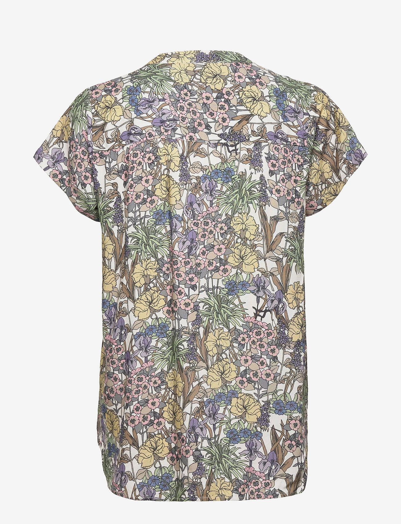 Lollys Laundry - Heather Top - kortærmede bluser - 74 flower print - 1