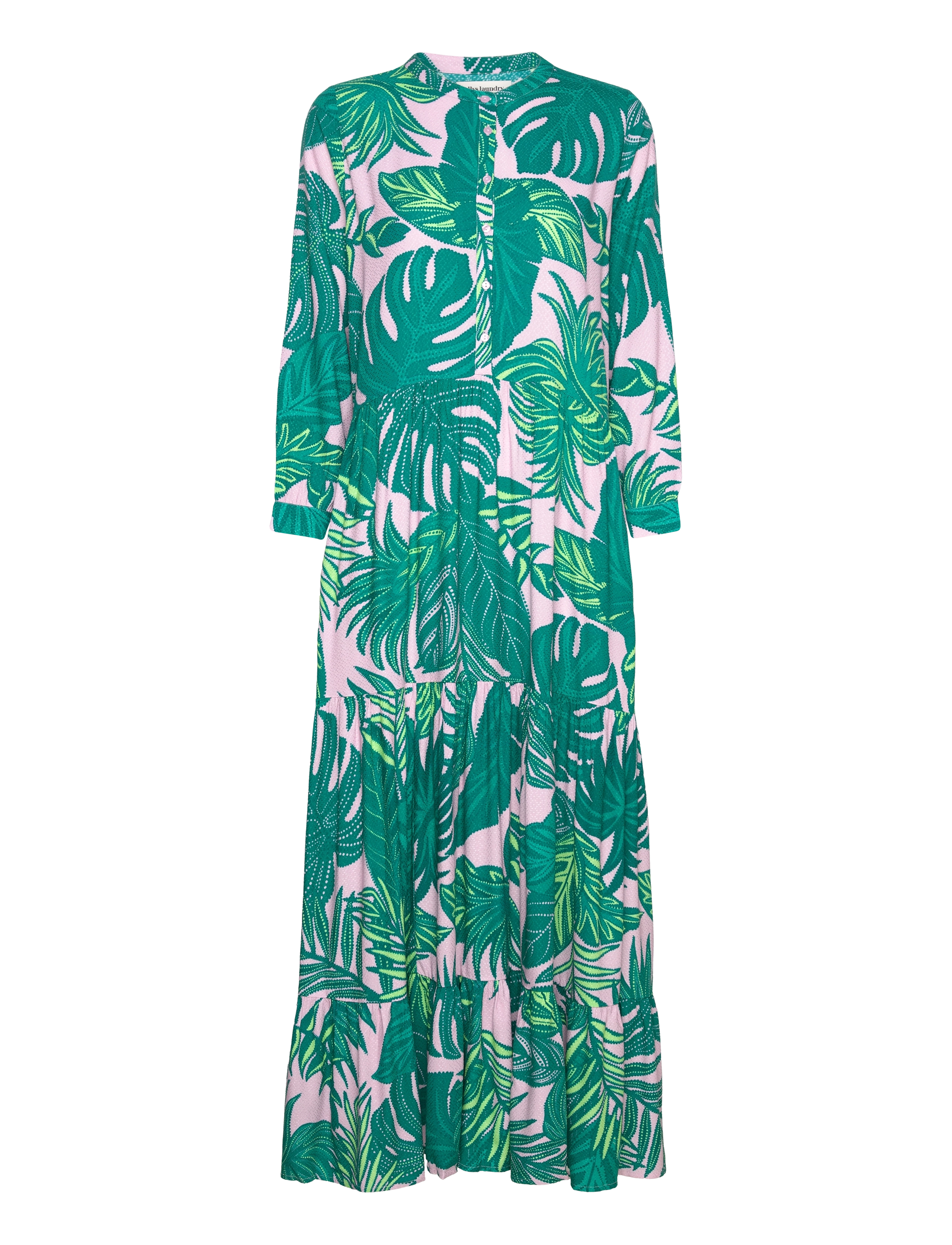 Lollys Laundry - NeeLL Maxi Dress - sommarklänningar - green - 2