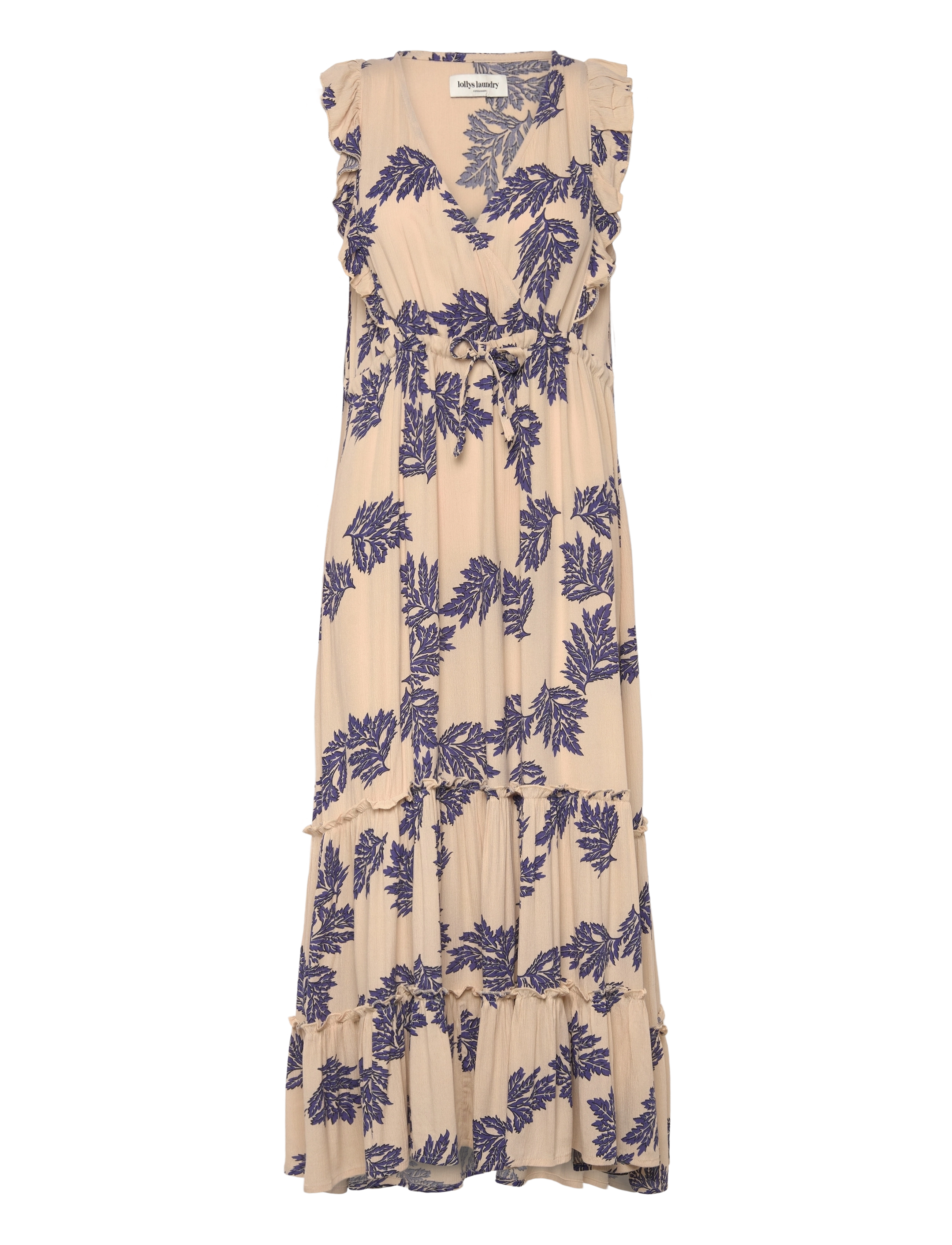Lollys Laundry SamoLL Midi Dress SL - Kjoler - BLUE / beige
