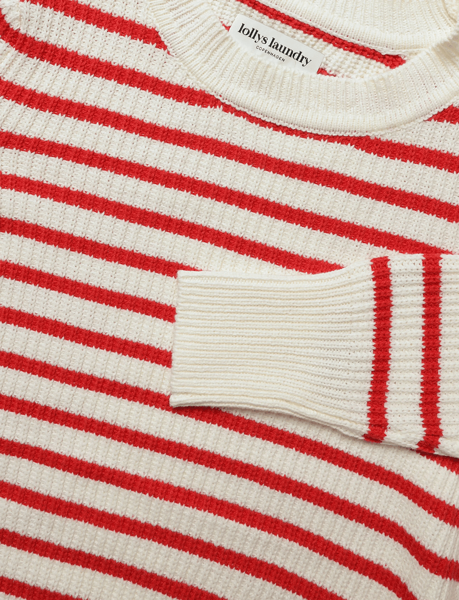 Lollys Laundry - Dane Jumper - striktrøjer - red - 2