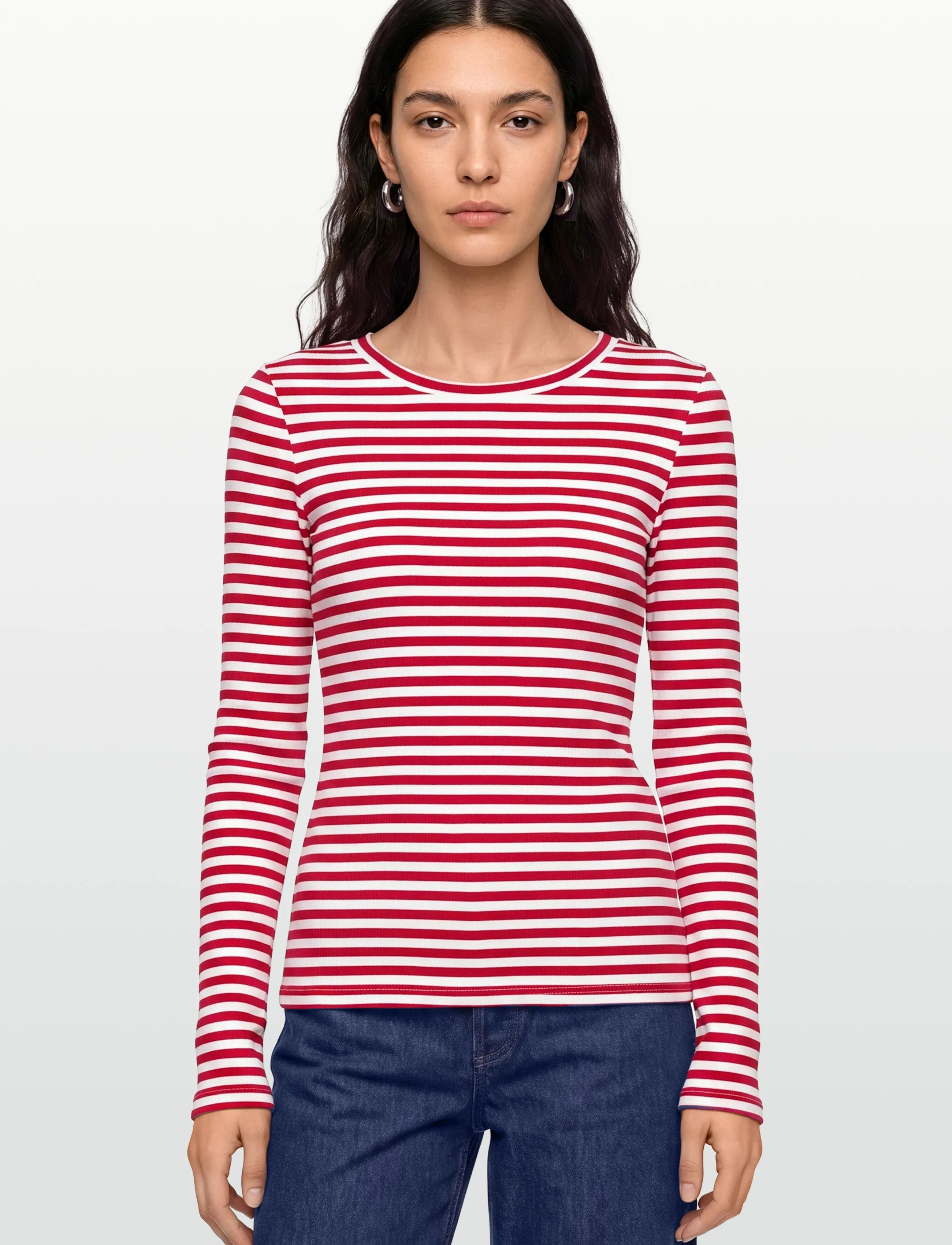 Lollys Laundry - MayellaLL Top LS - topi ar garām piedurknēm - red - 3