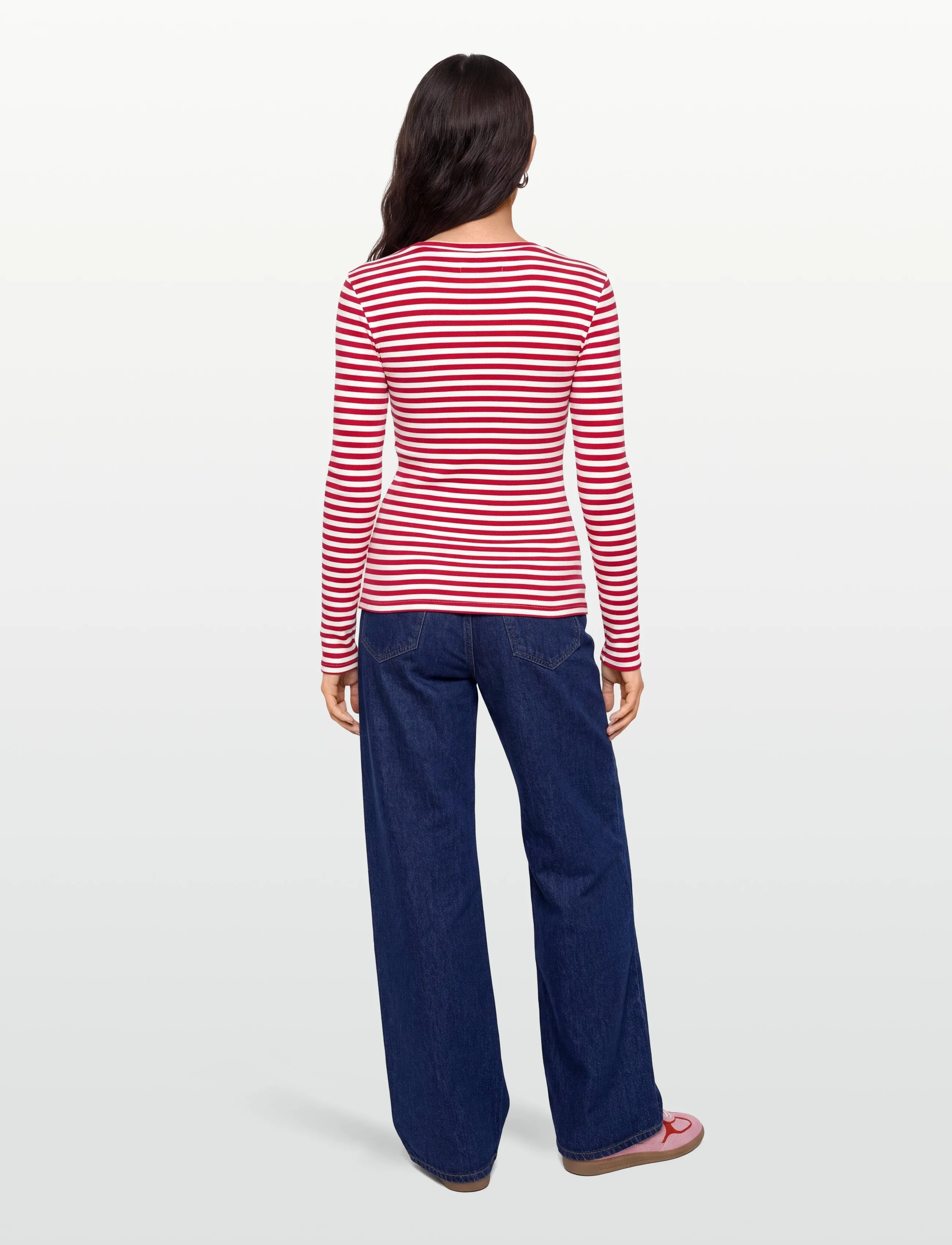 Lollys Laundry - MayellaLL Top LS - topi ar garām piedurknēm - red - 4
