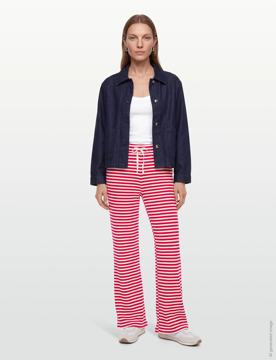 Lollys Laundry - RitaLL Pant - flare bukser - red - 0