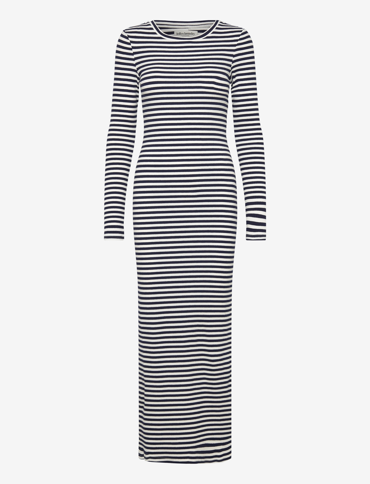 Lollys Laundry - ChristineLL Maxi Dress LS - fodralklänningar - navy - 0