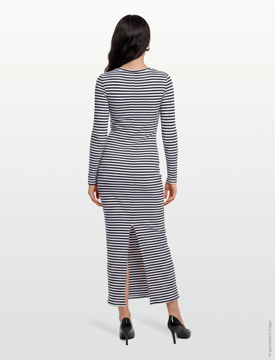 Lollys Laundry - ChristineLL Maxi Dress LS - etuikleider - navy - 4
