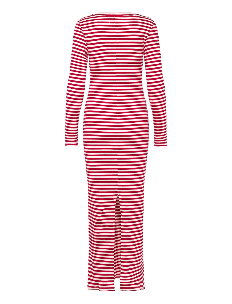 Lollys Laundry - ChristineLL Maxi Dress LS - stramme kjoler - red - 1