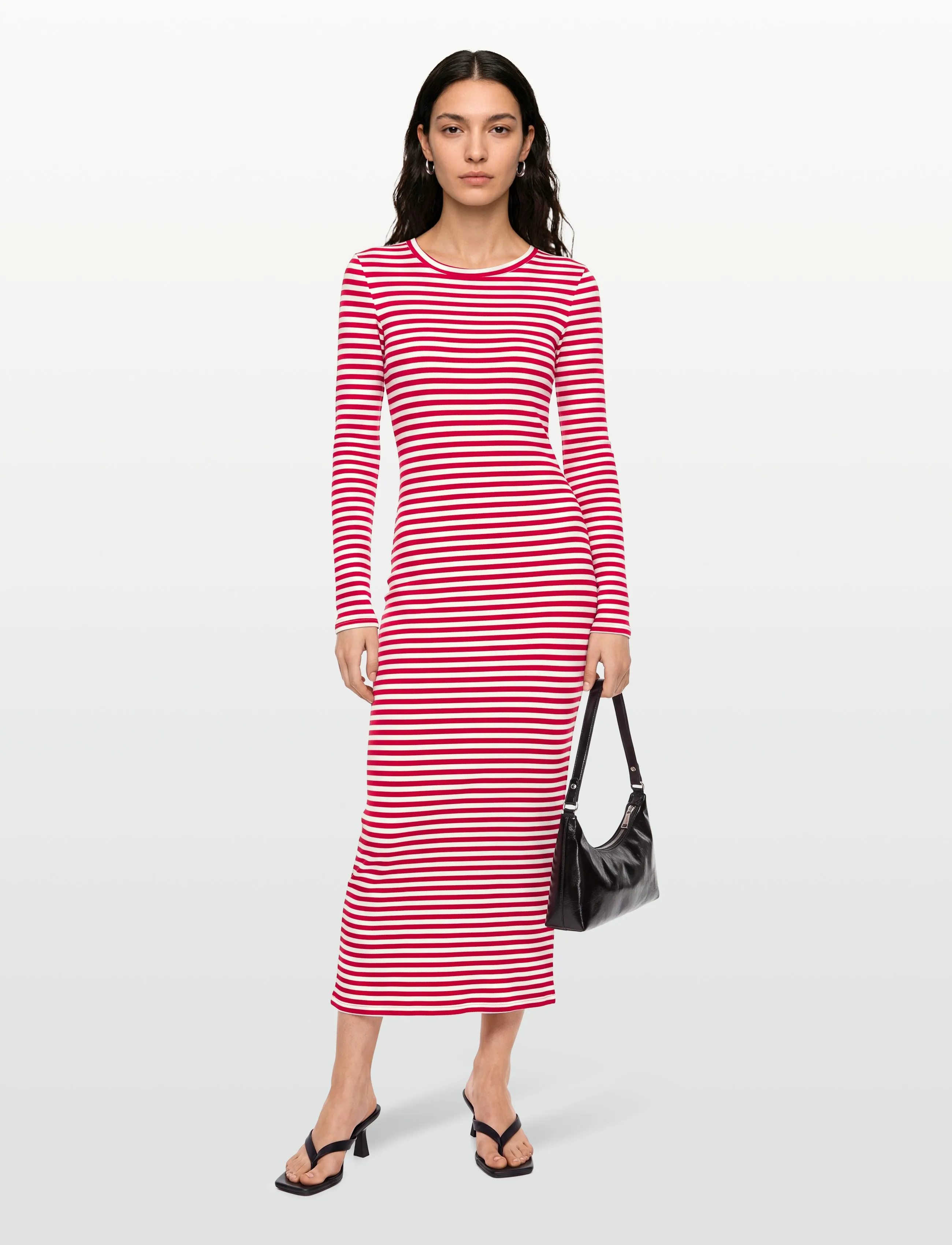 Lollys Laundry ChristineLL Maxi Dress LS - Kampagnen - RED / red