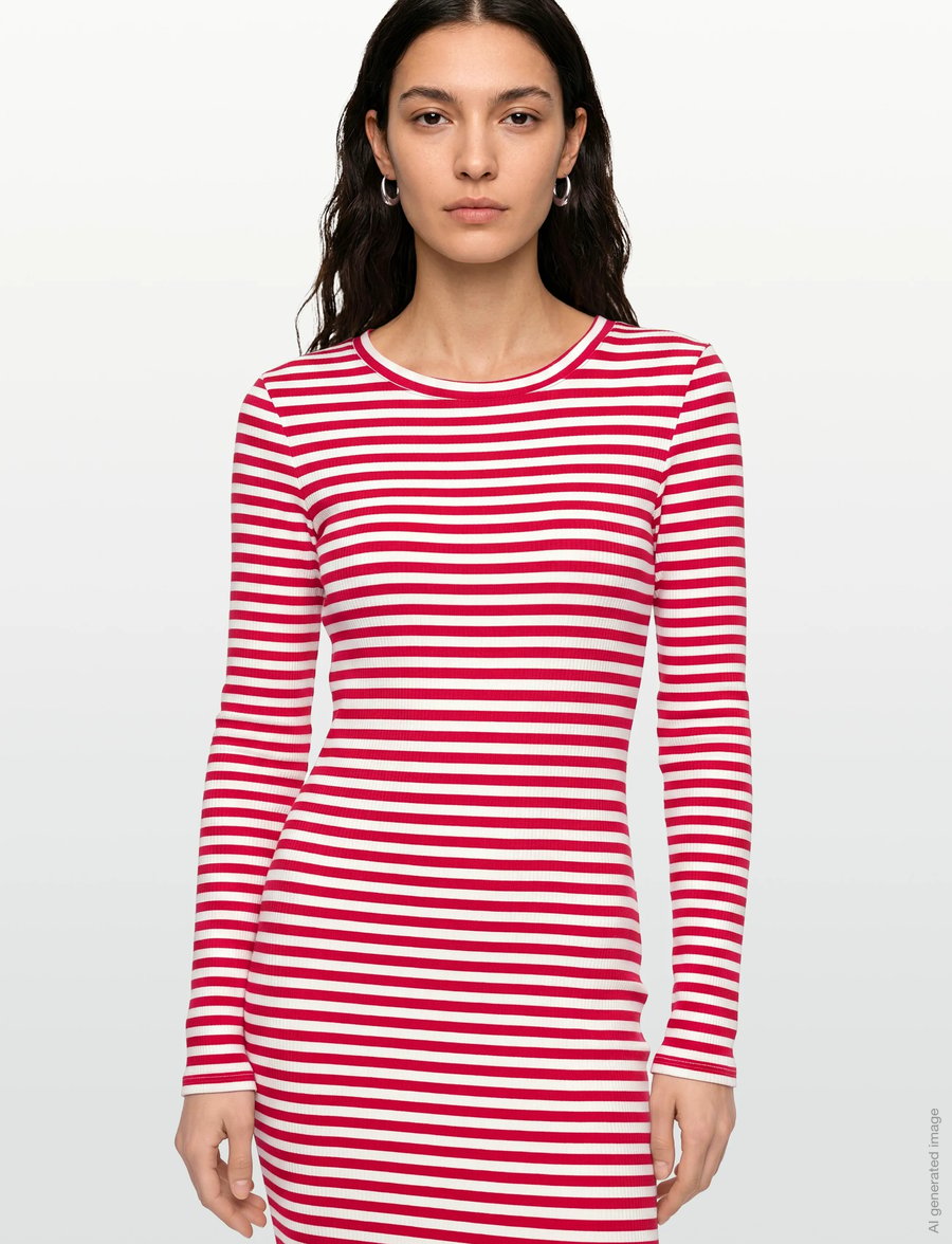 Lollys Laundry - ChristineLL Maxi Dress LS - etuikleider - red - 3