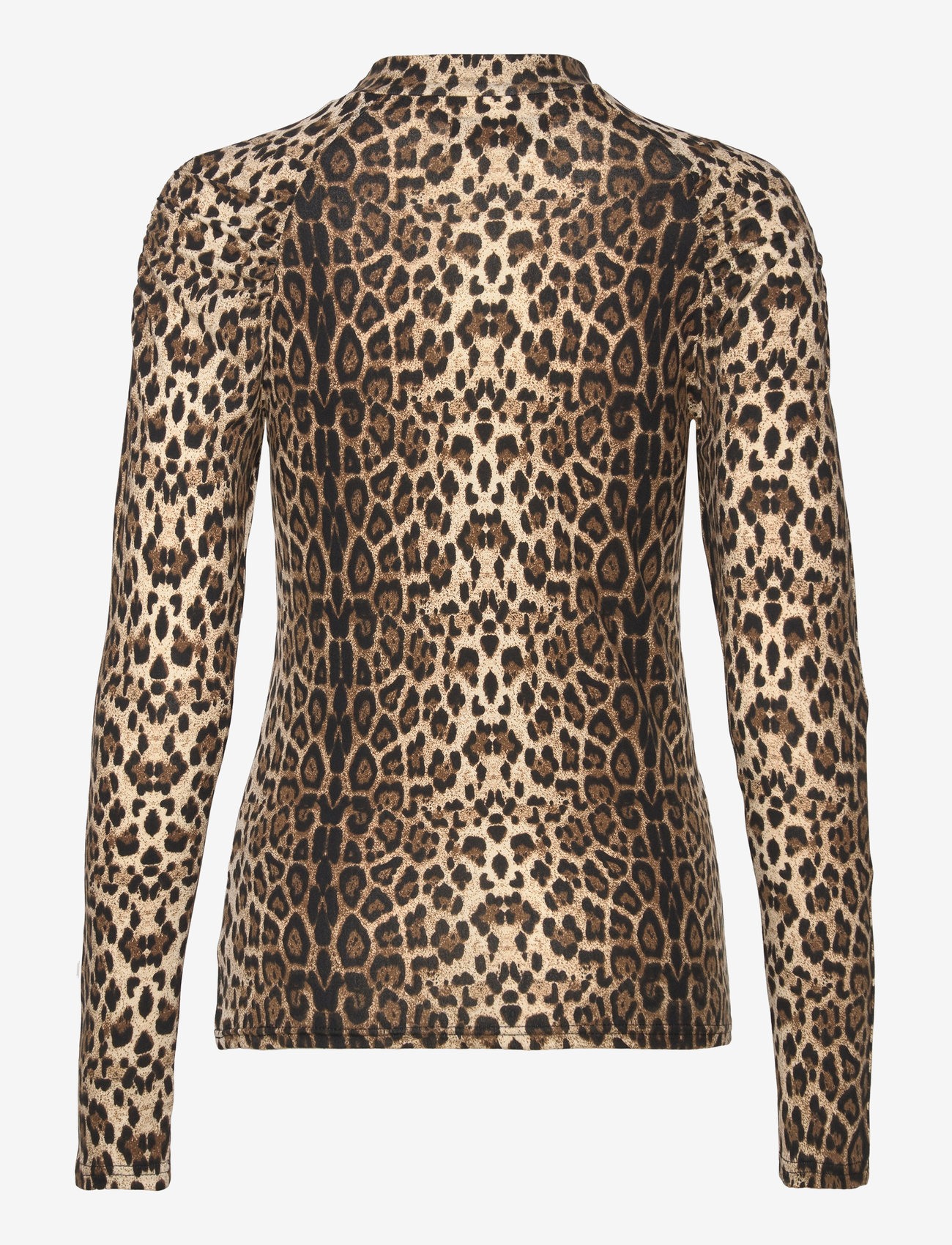 Lollys Laundry - Ellen Blouse - long-sleeved tops - leopard print - 1