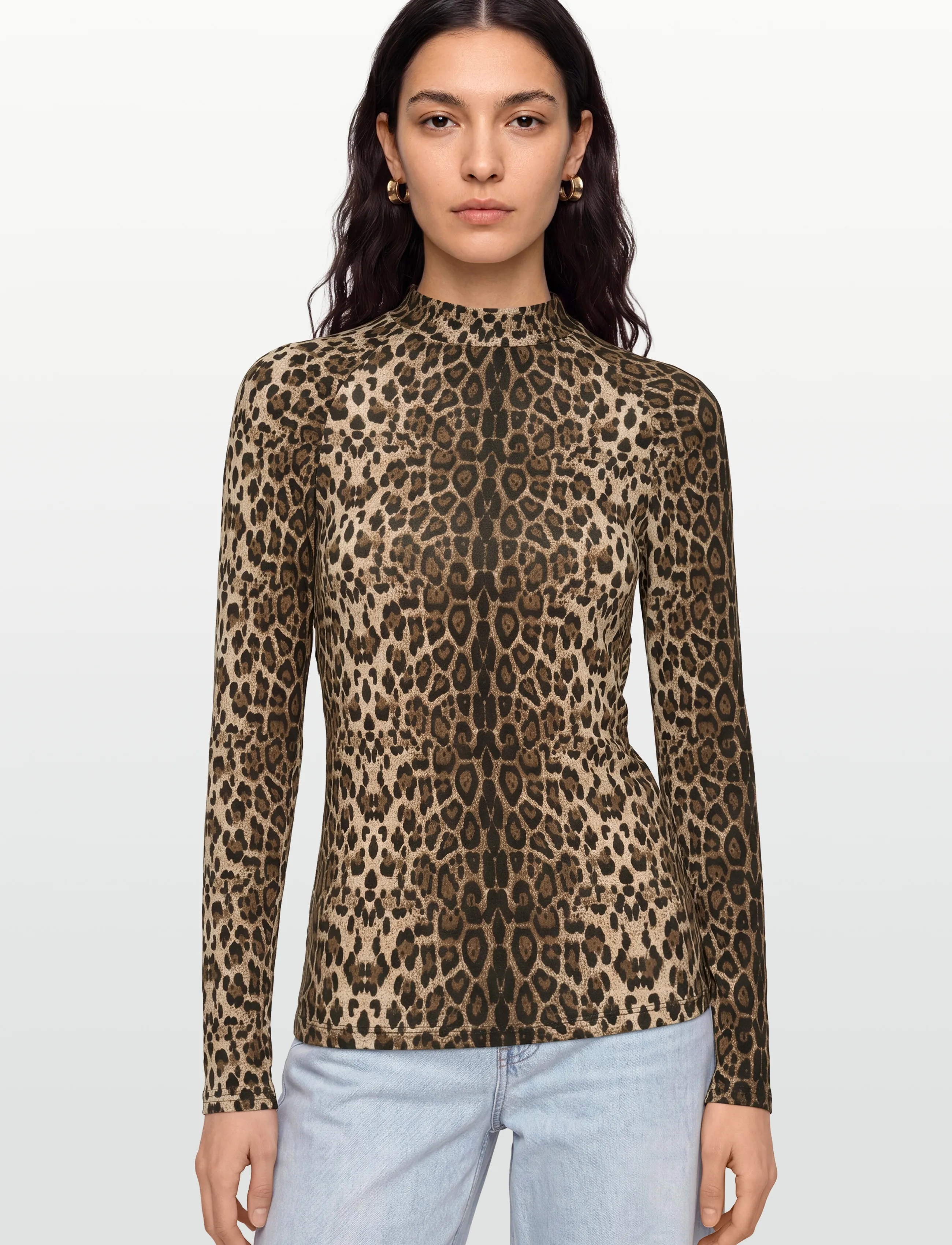 Lollys Laundry - Ellen Blouse - langärmlige tops - leopard print - 3
