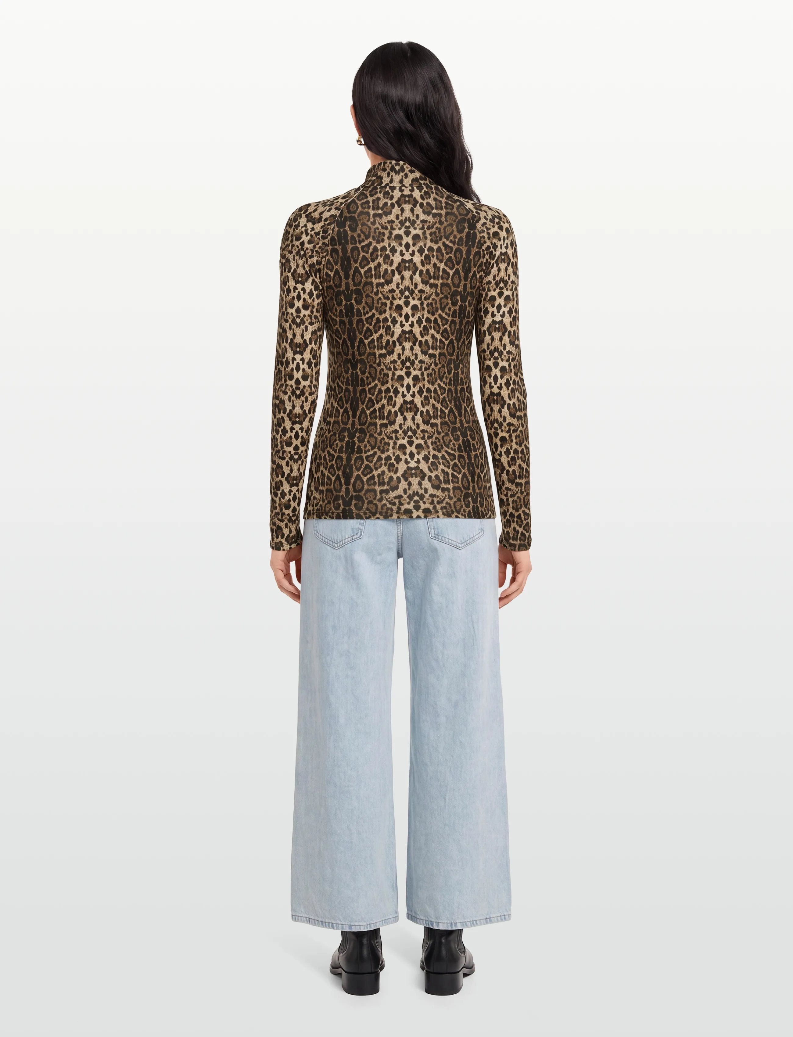 Lollys Laundry - Ellen Blouse - langärmlige tops - leopard print - 4