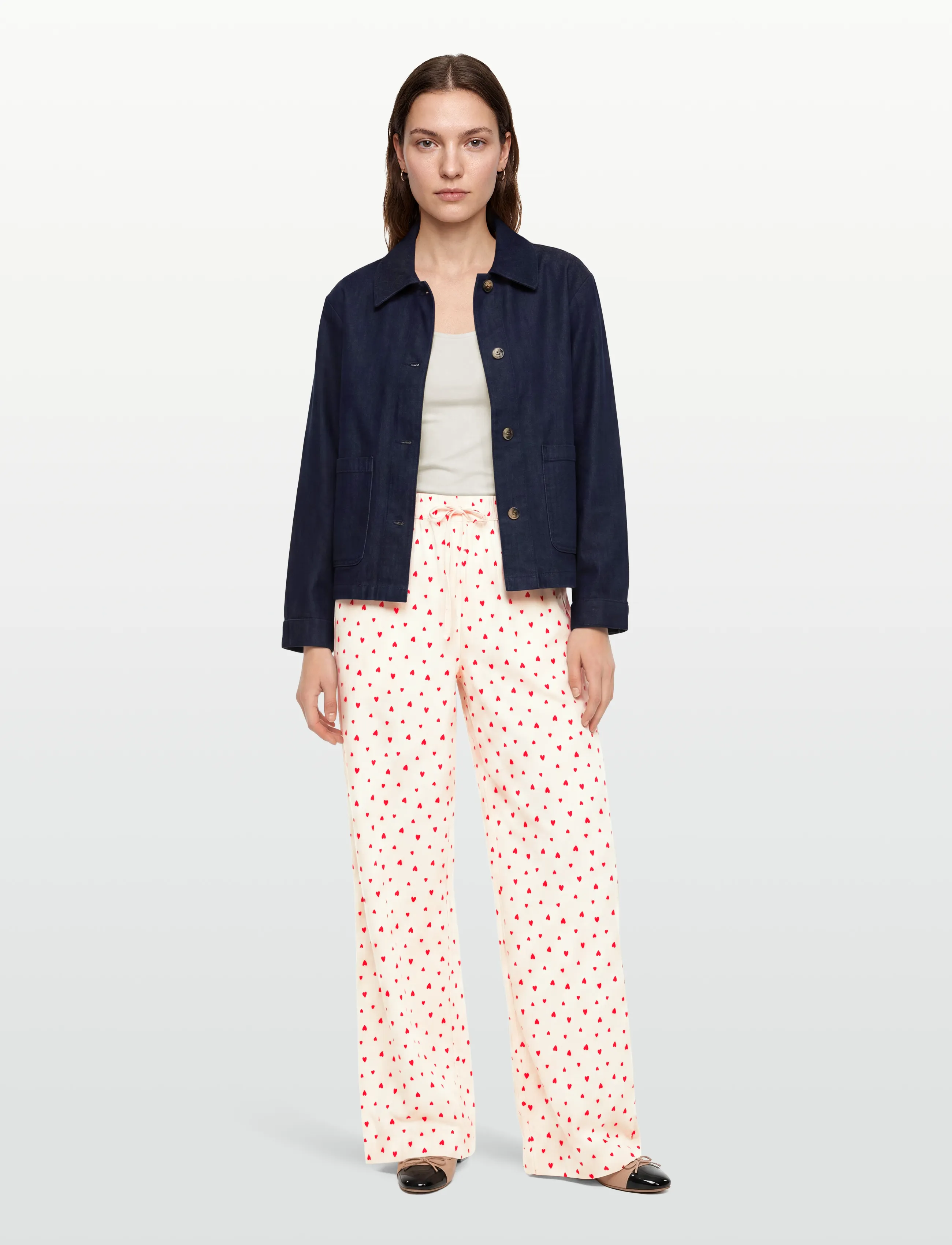 Lollys Laundry Ritall Pant, L, Red, Bukser > Brede Ben, Dame