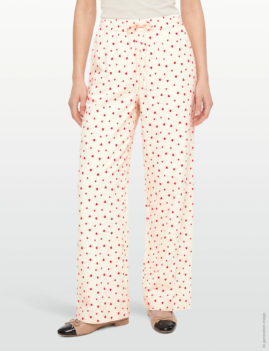 Lollys Laundry - RitaLL Pant - hosen mit weitem bein - red - 3