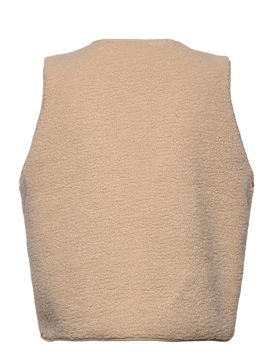 Lollys Laundry - HugoLL Vest SL - fliis- ja teddy-vestid - beige - 1