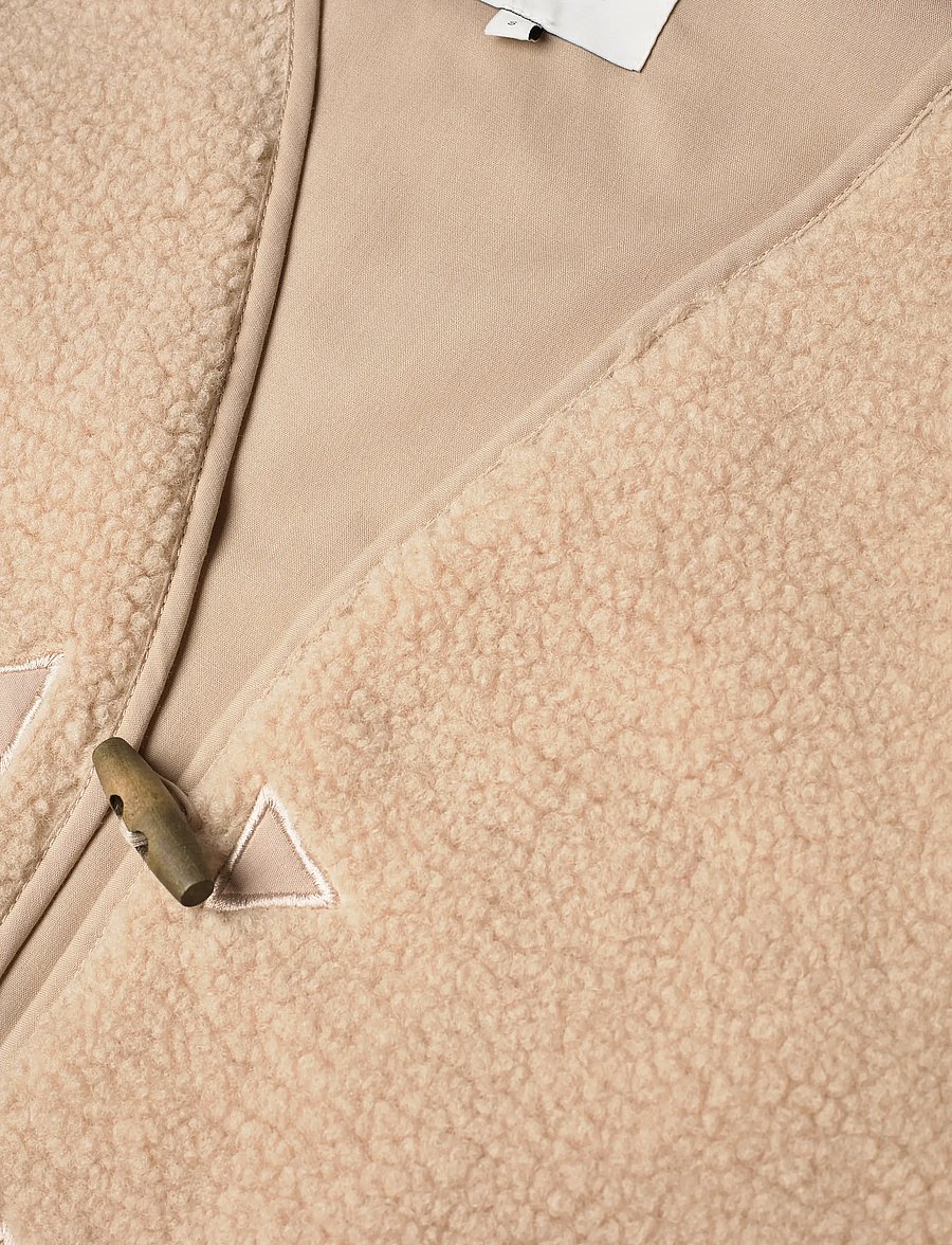 Lollys Laundry - HugoLL Vest SL - fliis- ja teddy-vestid - beige - 2
