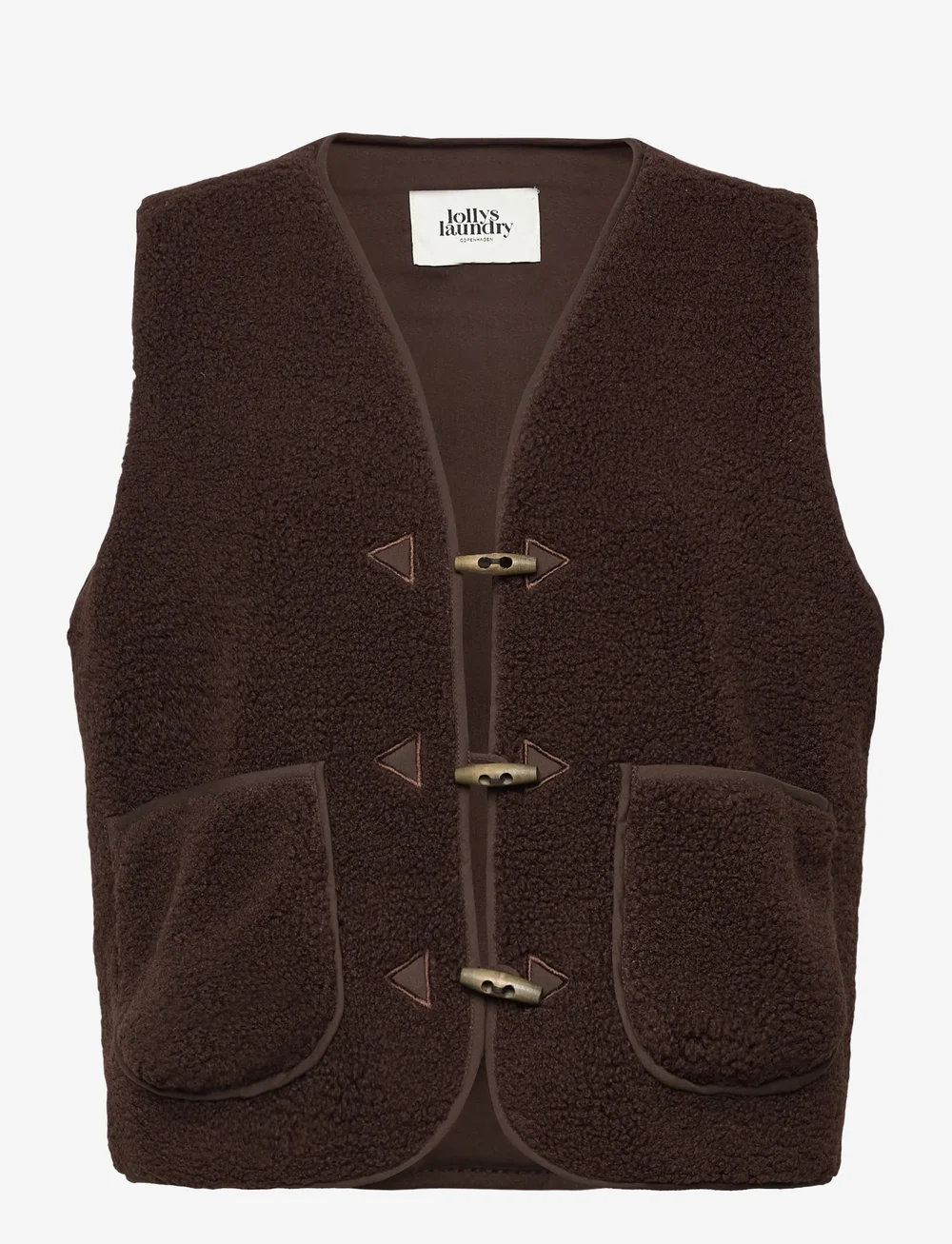 Lollys Laundry - HugoLL Vest SL - höstjackor - dark mokka - 0