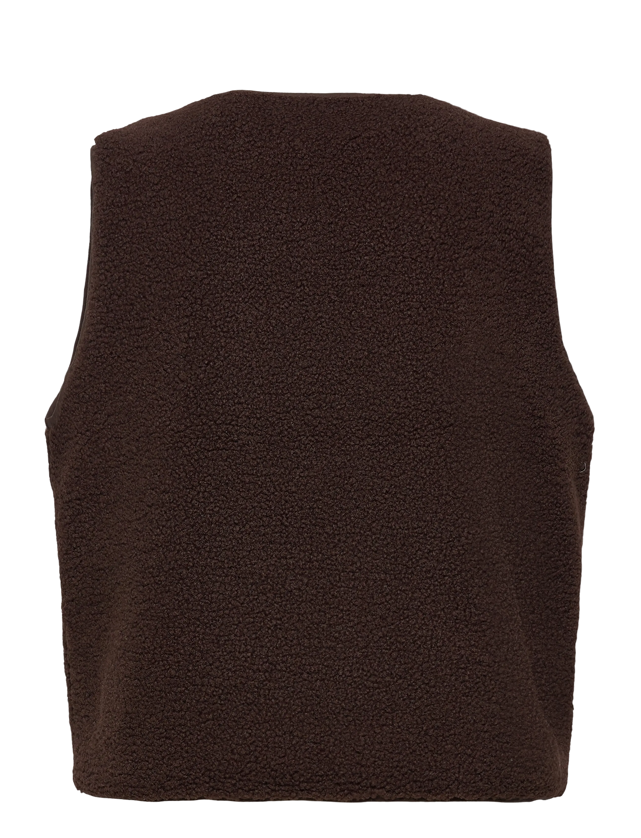Lollys Laundry - HugoLL Vest SL - fleece- och teddyvästar - dark mokka - 1