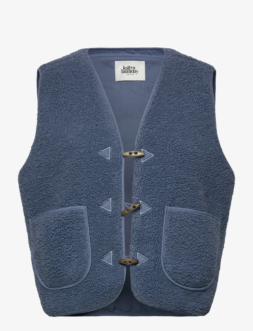 Lollys Laundry - HugoLL Vest SL - höstjackor - dusty blue - 0