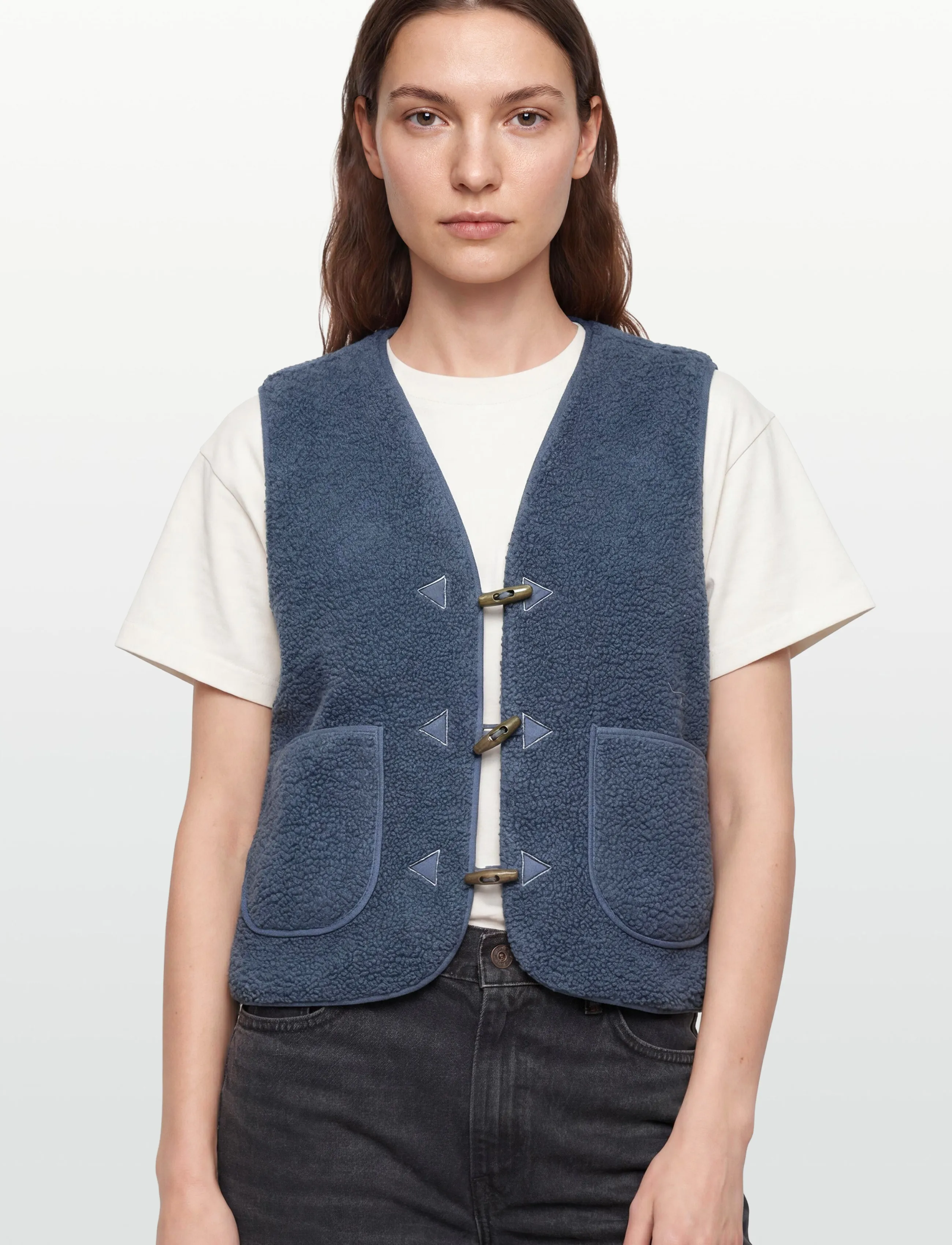 Lollys Laundry - HugoLL Vest SL - kvinder - dusty blue - 3