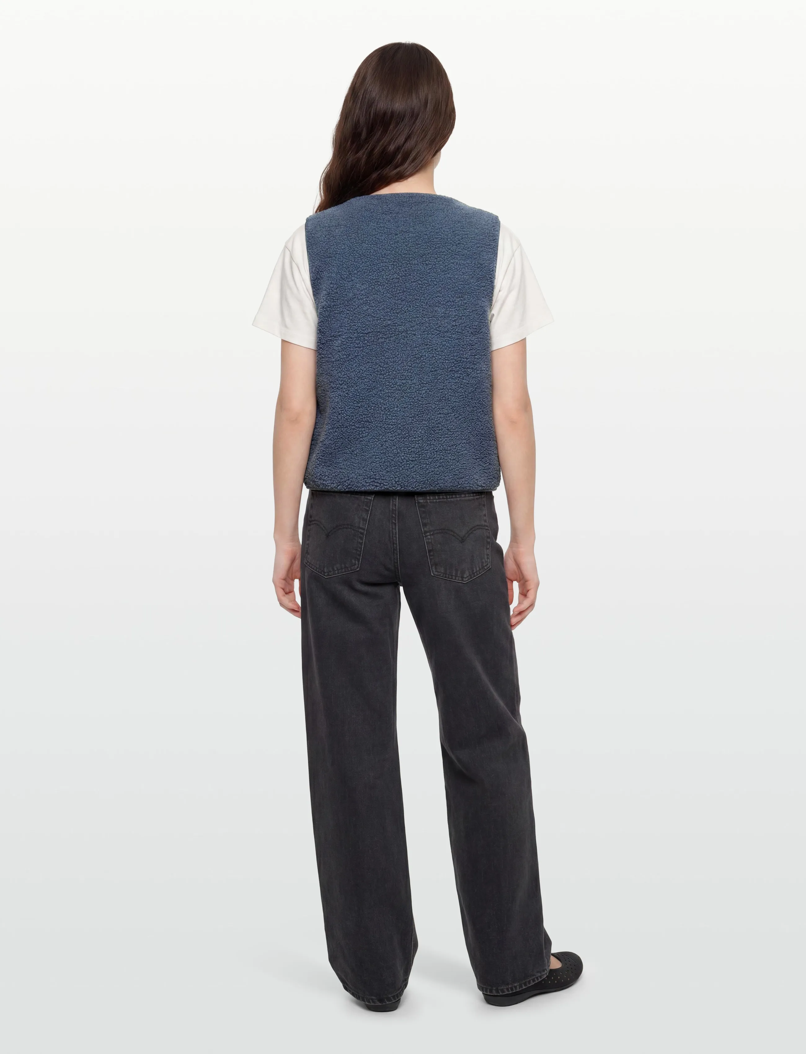 Lollys Laundry - HugoLL Vest SL - kvinder - dusty blue - 4