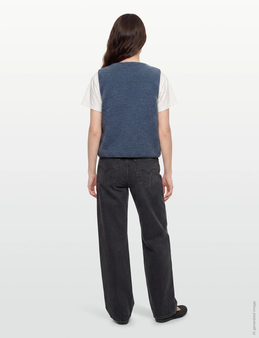 Lollys Laundry - HugoLL Vest SL - fleece- und teddy-westen - dusty blue - 4