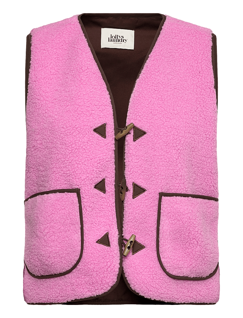 Lollys Laundry - HugoLL Vest SL - fliis- ja teddy-vestid - pink - 1