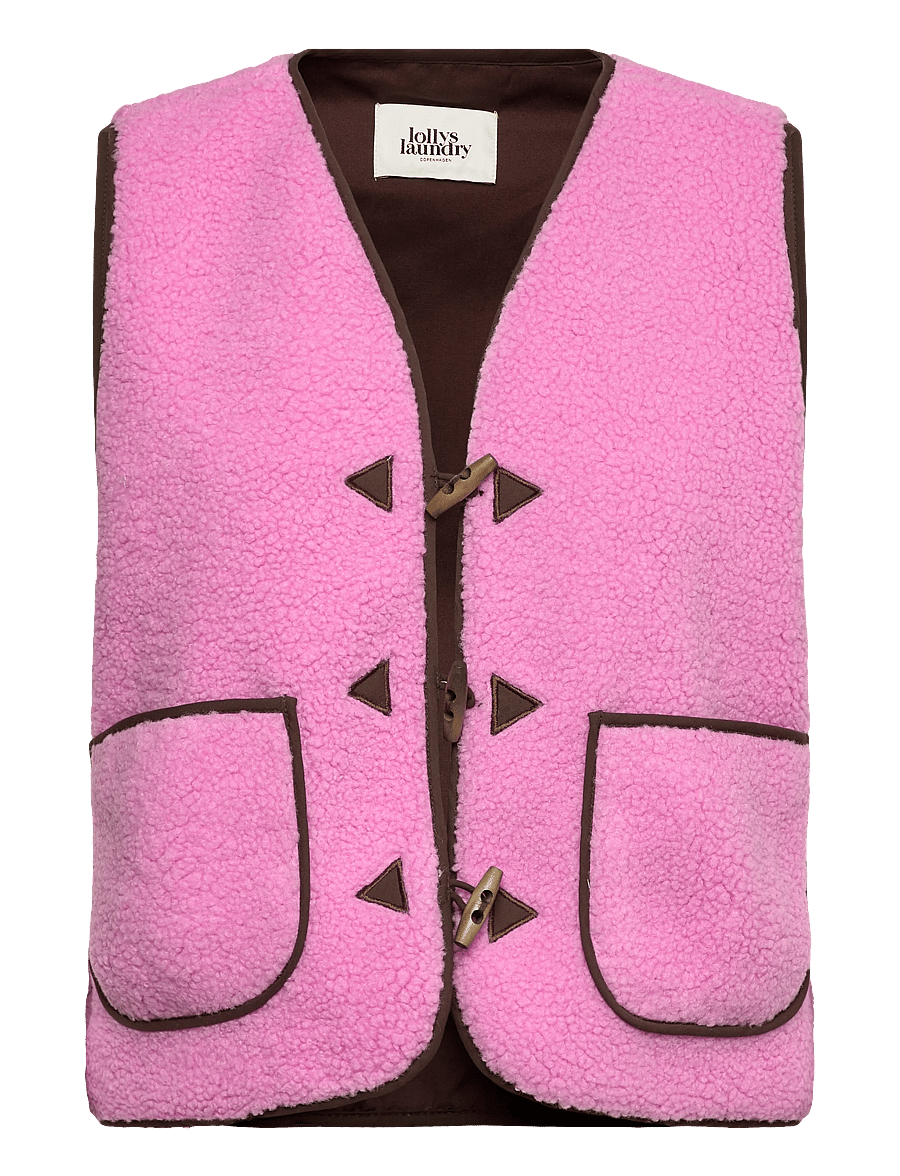Lollys Laundry - HugoLL Vest SL - fleece- og teddyveste - pink - 1