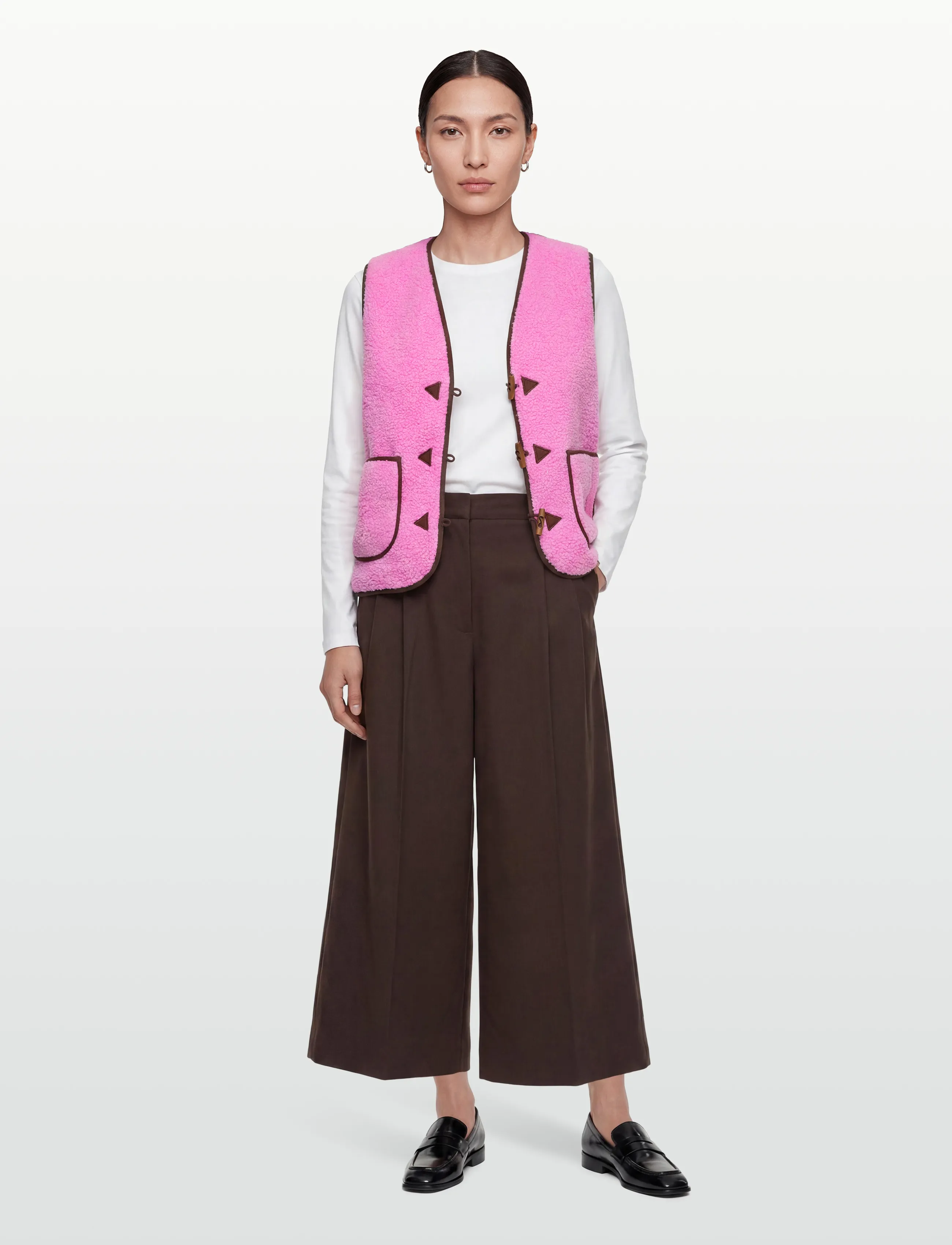Lollys Laundry Hugoll Vest Sl, Kvinder, Teddy Vest, Pink, Str: S