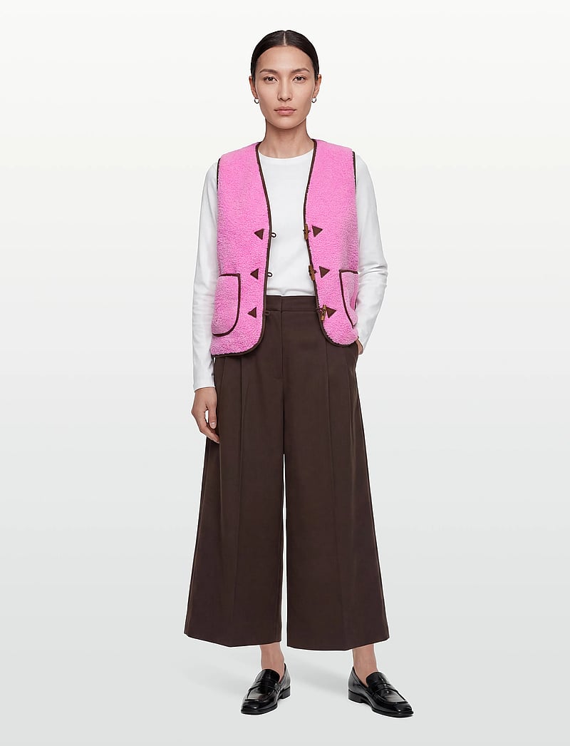 Lollys Laundry - HugoLL Vest SL - fliis- ja teddy-vestid - pink - 0