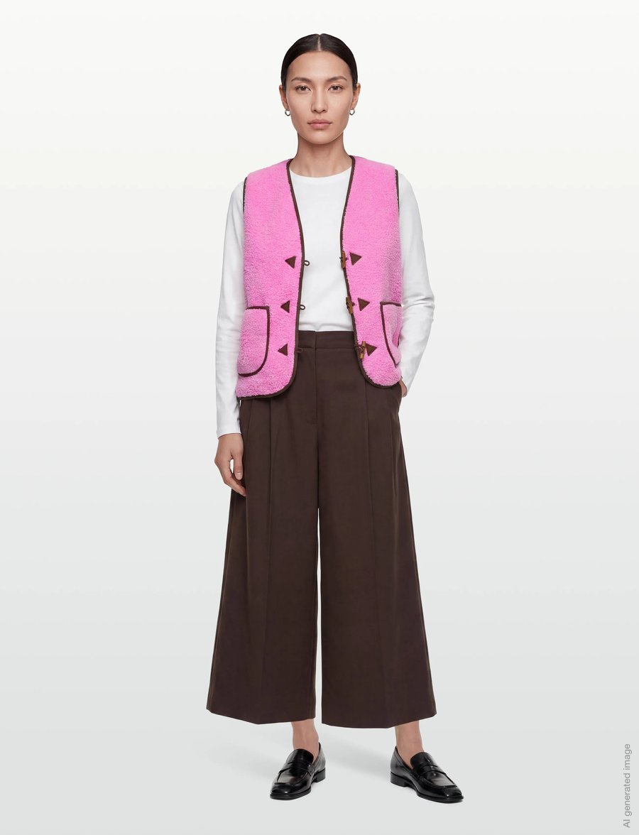 Lollys Laundry - HugoLL Vest SL - fleece- og teddyveste - pink - 0