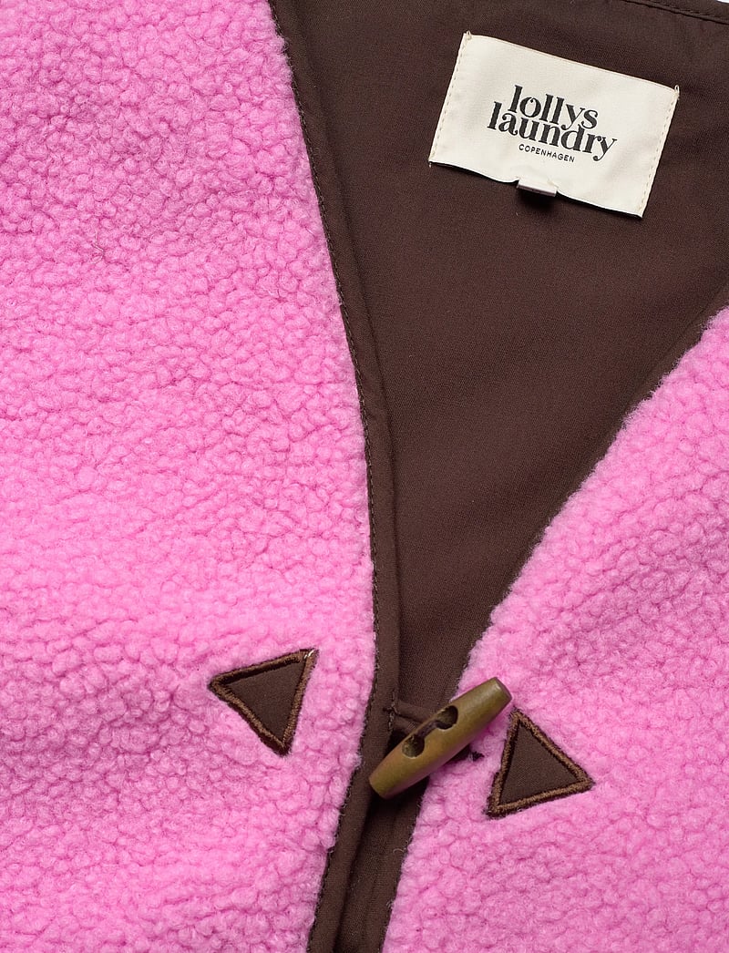Lollys Laundry - HugoLL Vest SL - fliis- ja teddy-vestid - pink - 5