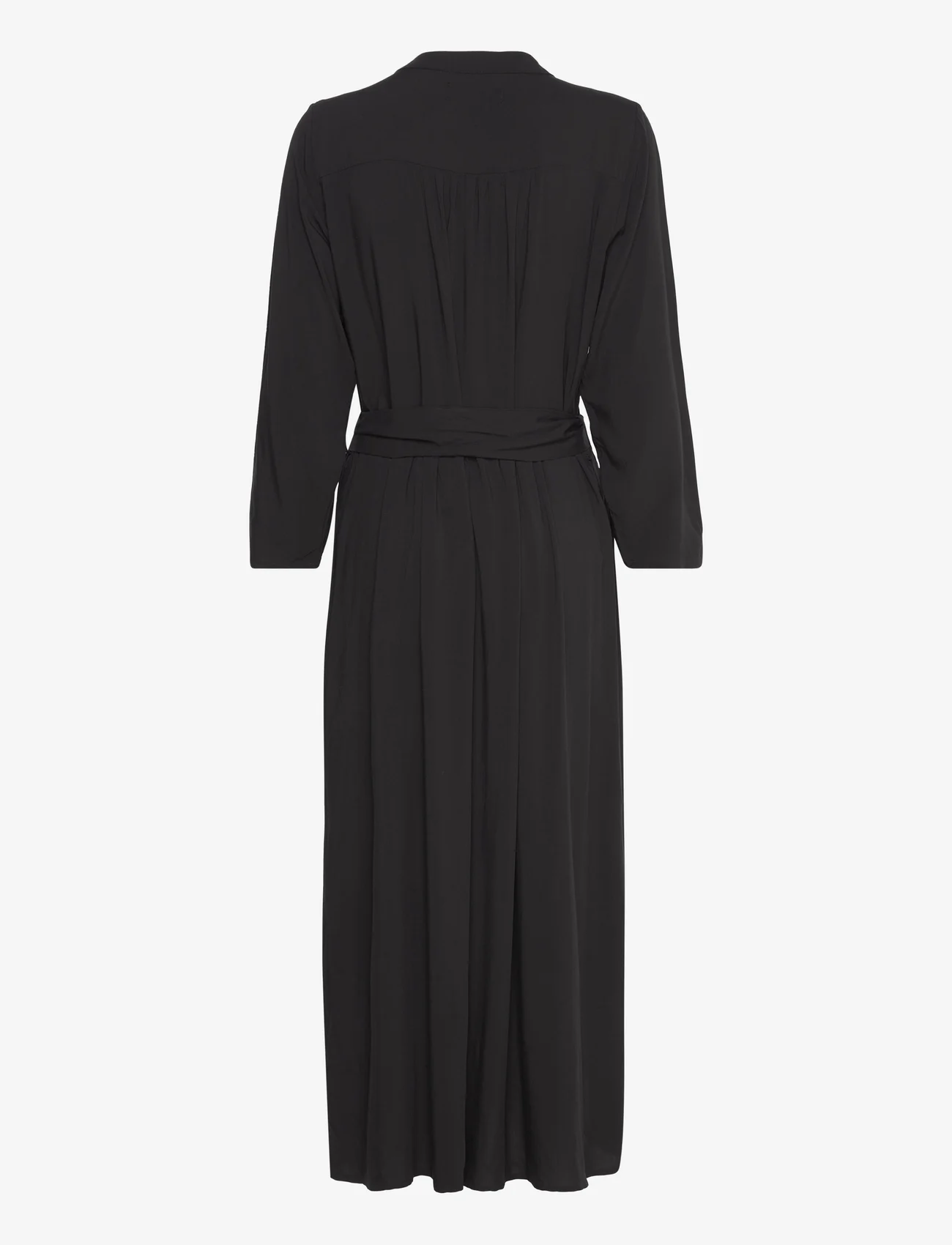 Lollys Laundry - HarperLL Maxi Dress 3/4 - skjortekjoler - black - 1