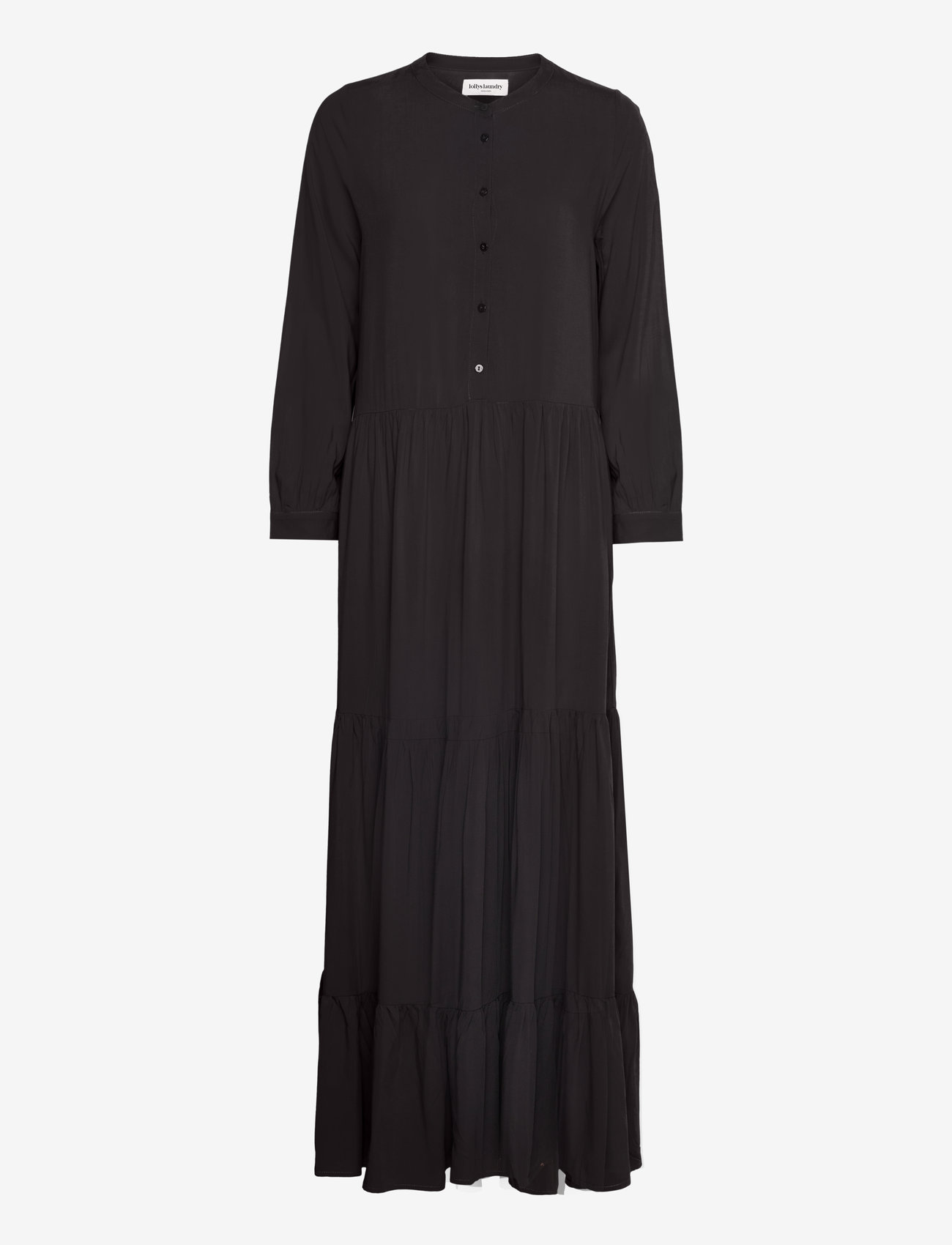 Lollys Laundry - NeeLL Maxi Dress LS - maxi kjoler - black - 0