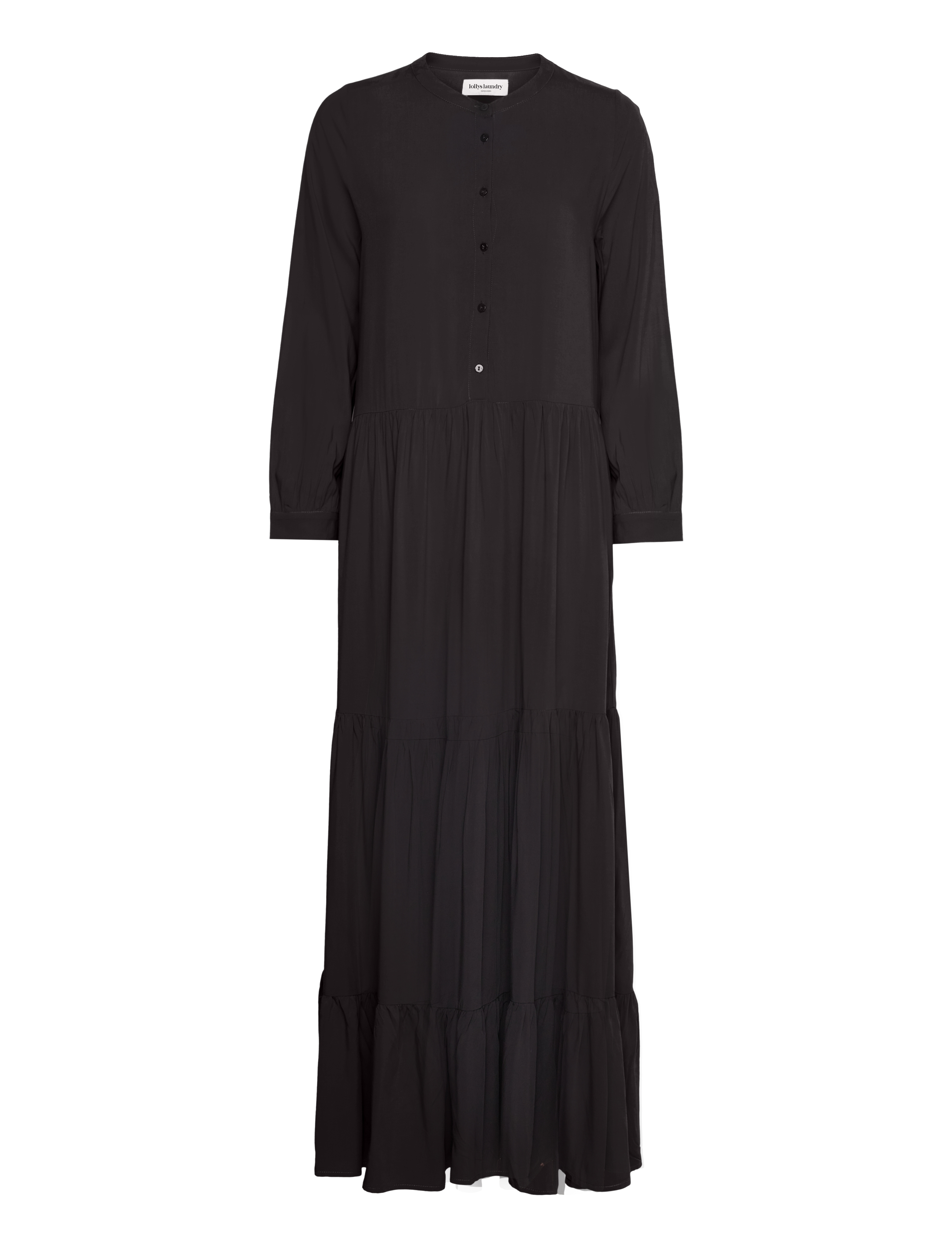 Lollys Laundry NeeLL Maxi Dress LS - Lollys Laundry - BLACK / black