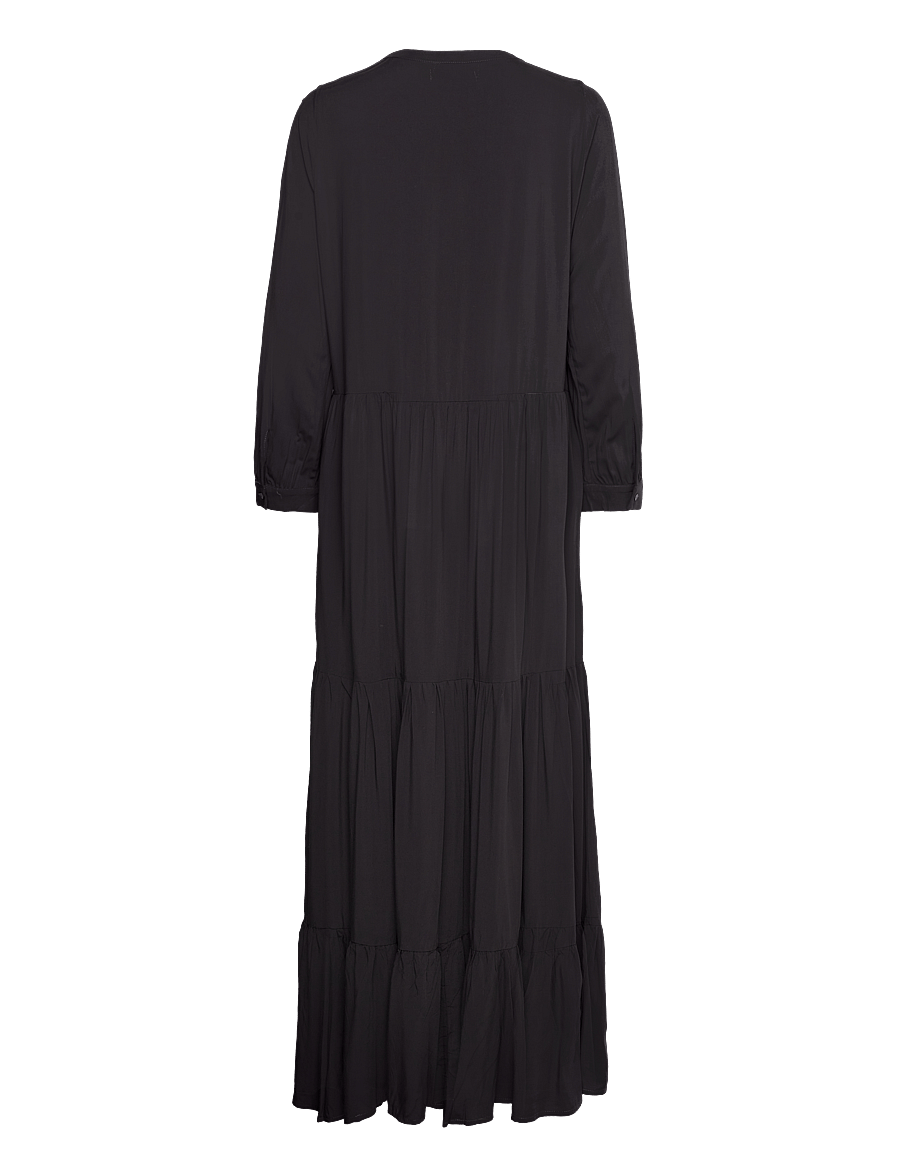 Lollys Laundry - NeeLL Maxi Dress LS - maxikleider - black - 1