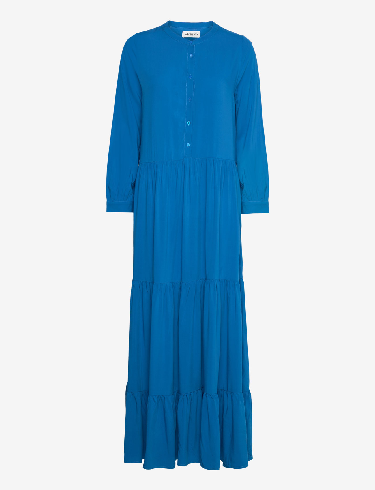 Lollys Laundry - NeeLL Maxi Dress LS - maxi dresses - blue - 0