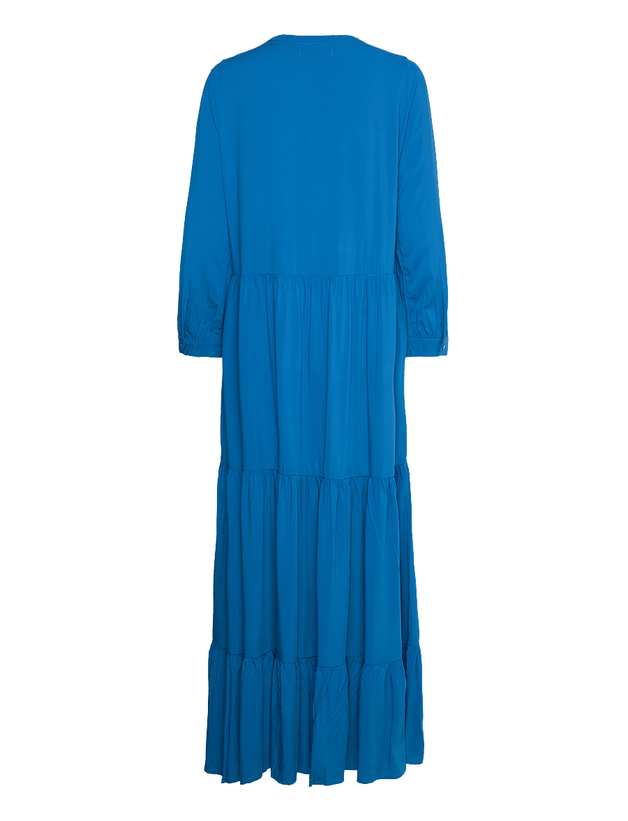 Lollys Laundry - NeeLL Maxi Dress LS - maxiklänningar - blue - 1