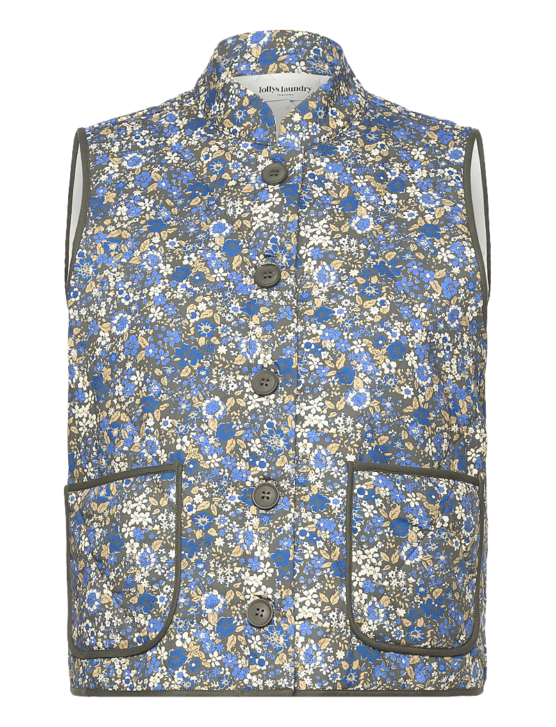 Lollys Laundry - CairoLL Quilted Vest - efterårsjakker - blue - 0