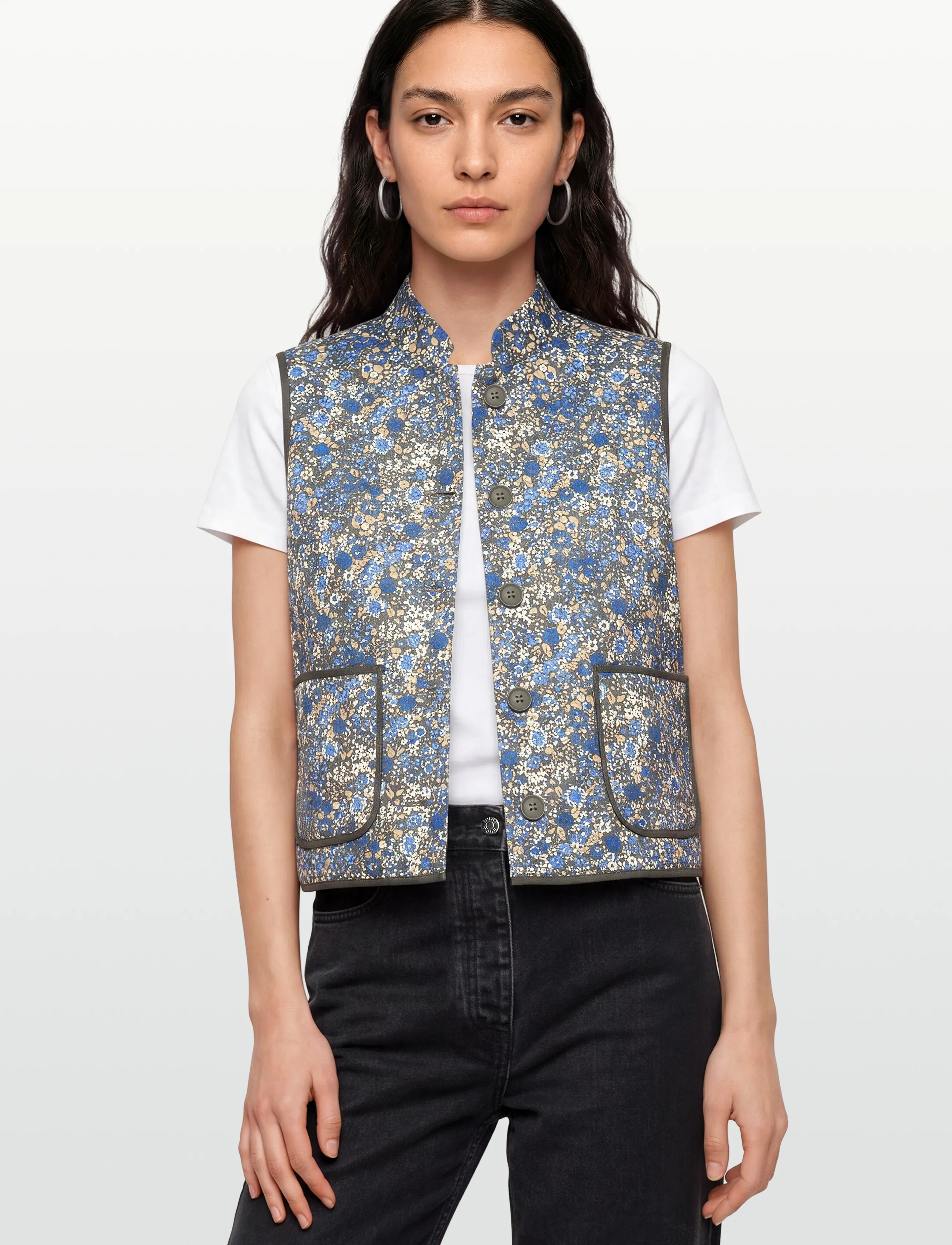 Lollys Laundry - CairoLL Quilted Vest - kevadjoped - blue - 3