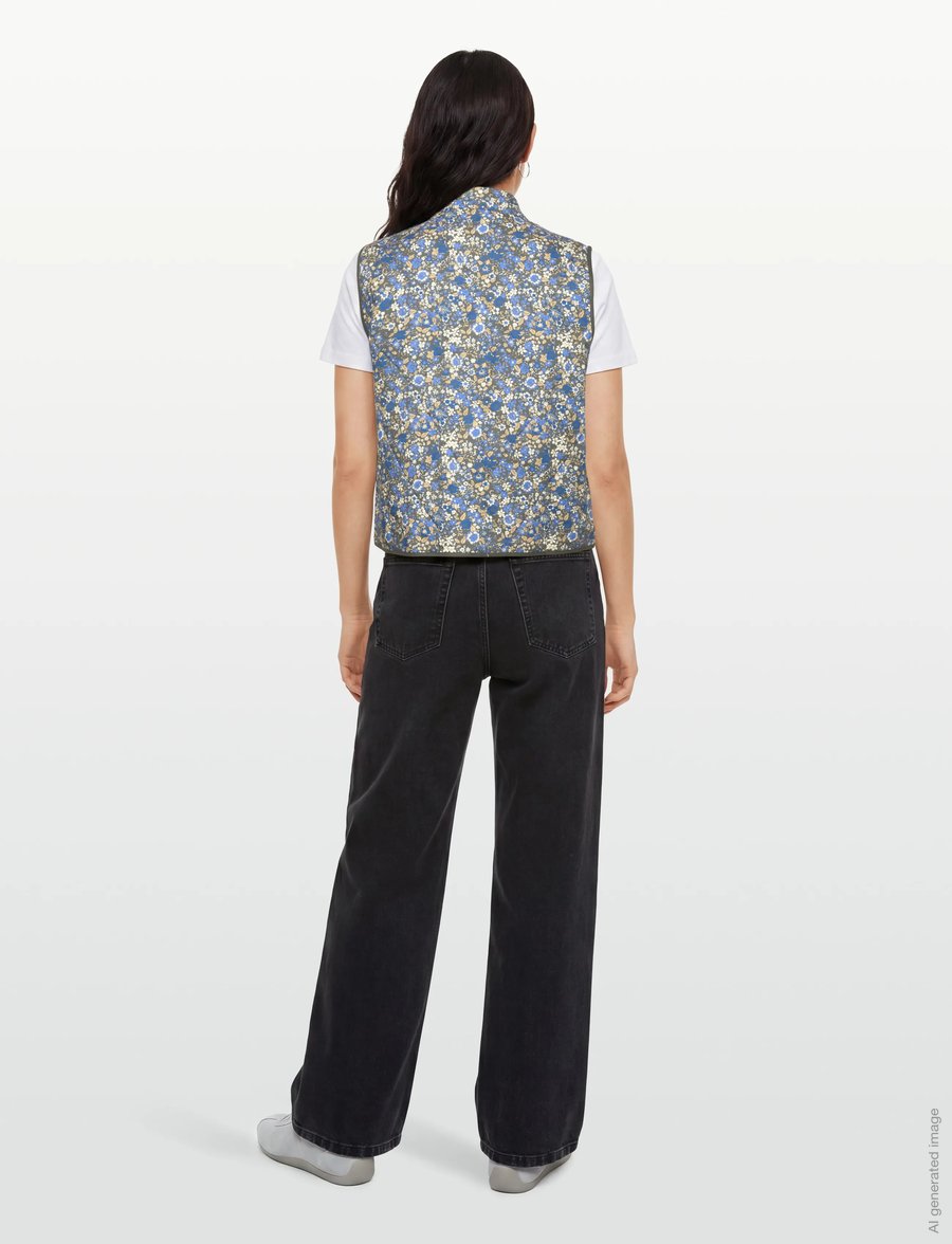 Lollys Laundry - CairoLL Quilted Vest - kevadjoped - blue - 4