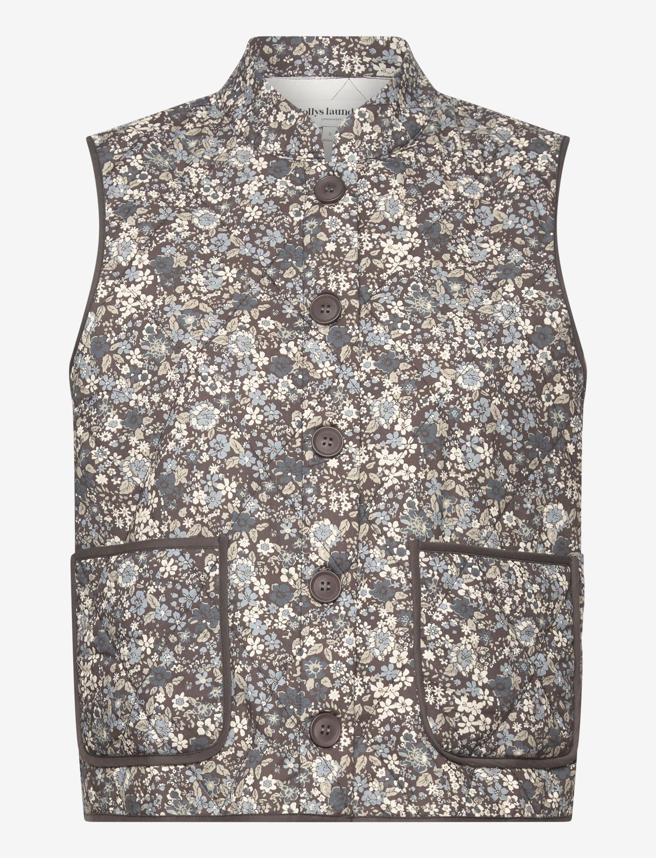 Lollys Laundry - CairoLL Quilted Vest - höstjackor - washed black - 0