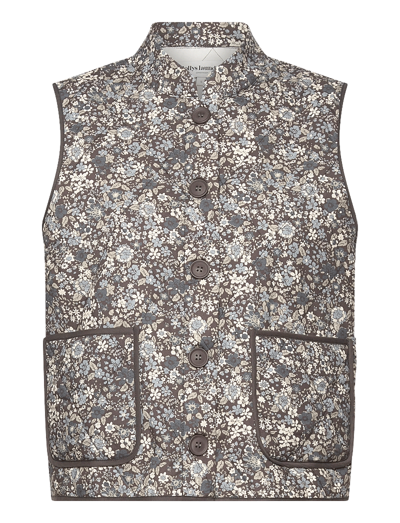 Lollys Laundry - CairoLL Quilted Vest - efterårsjakker - washed black - 0