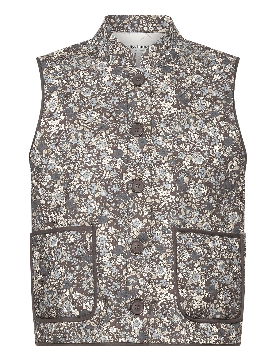 Lollys Laundry - CairoLL Quilted Vest - forårsjakker - washed black - 0
