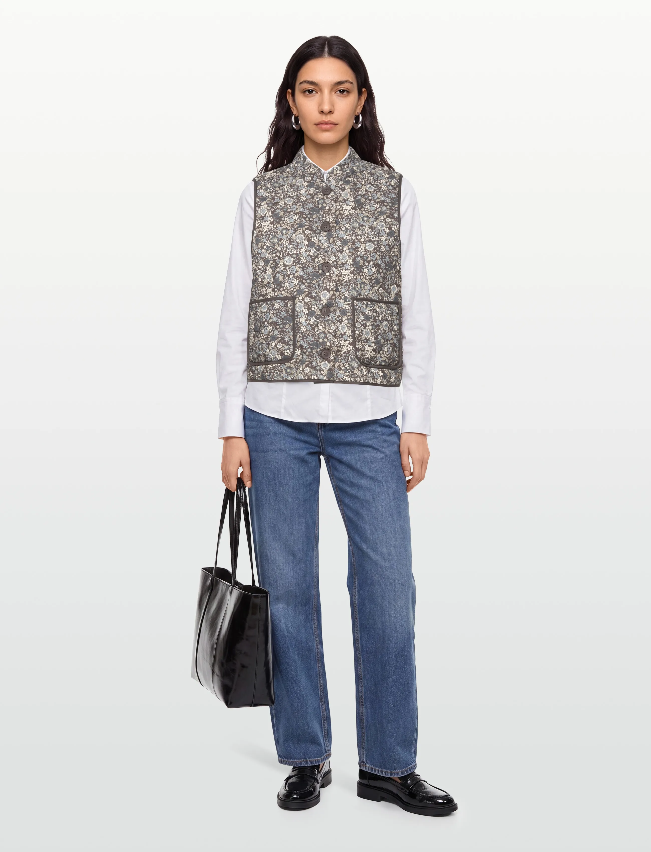 Lollys Laundry Cairoll Quilted Vest, XS, Multi/patterned, Veste > Quiltede Veste, Dame