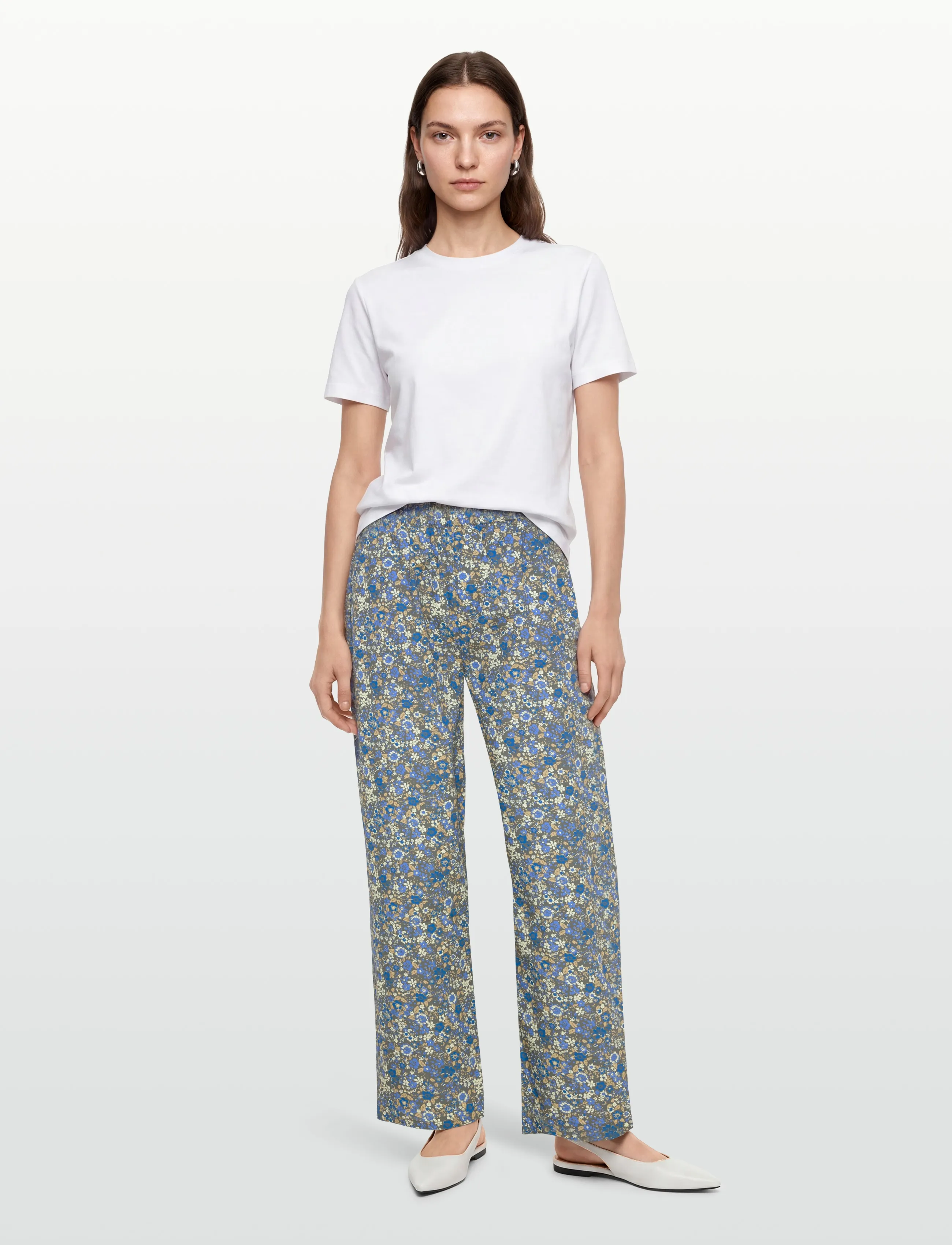 Lollys Laundry Billll Pants, Kvinder, Blomstrede Bukser, Multi/mønstret, Str: S