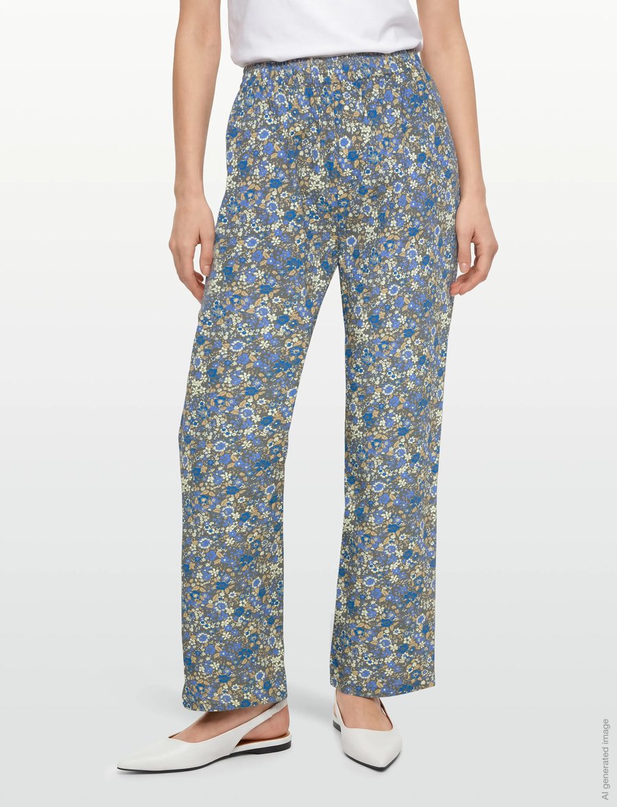 Lollys Laundry - BillLL Pants - raka byxor - blue - 3