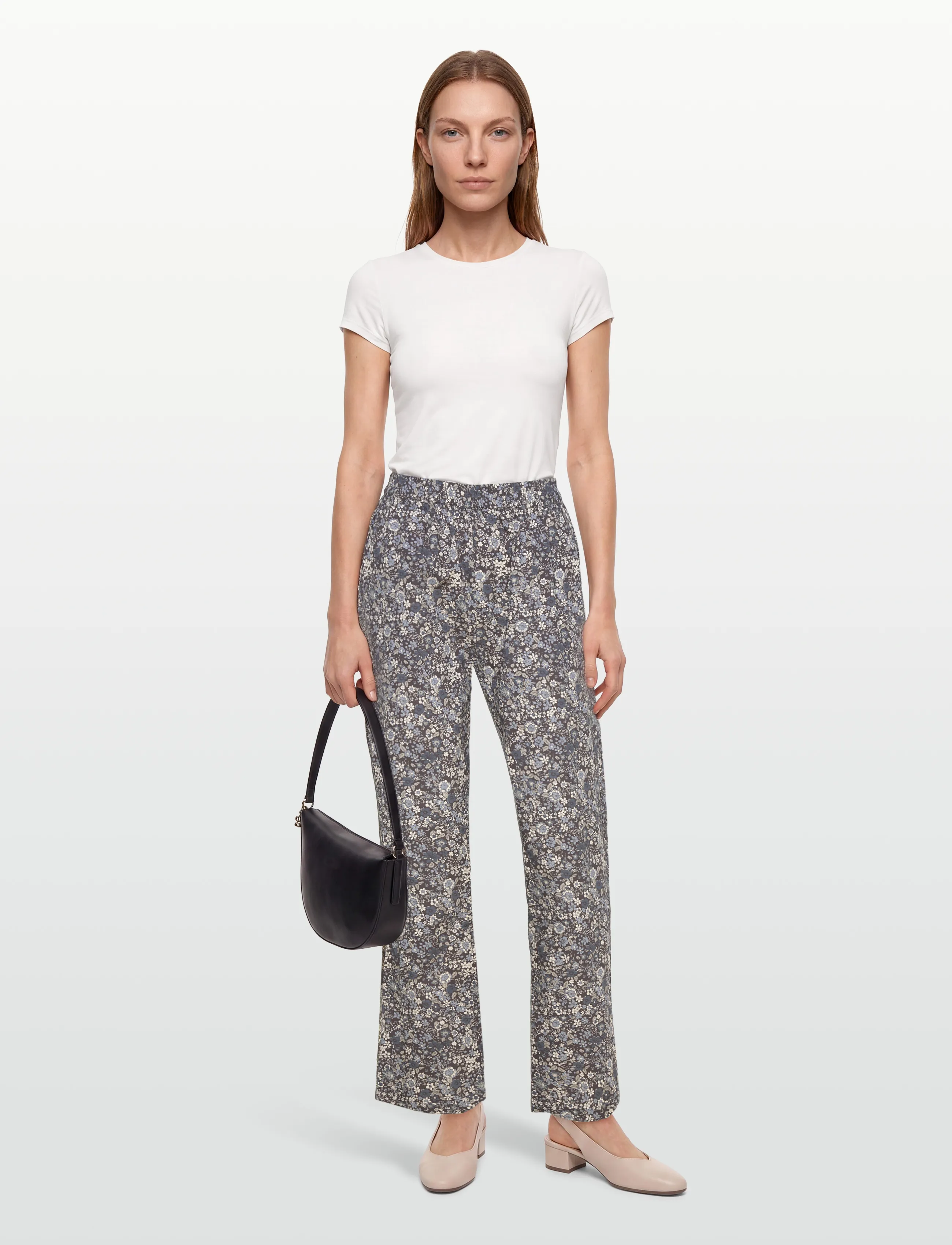 Lollys Laundry Billll Pants, L, Multi/patterned, Bukser > Lige Ben, Dame