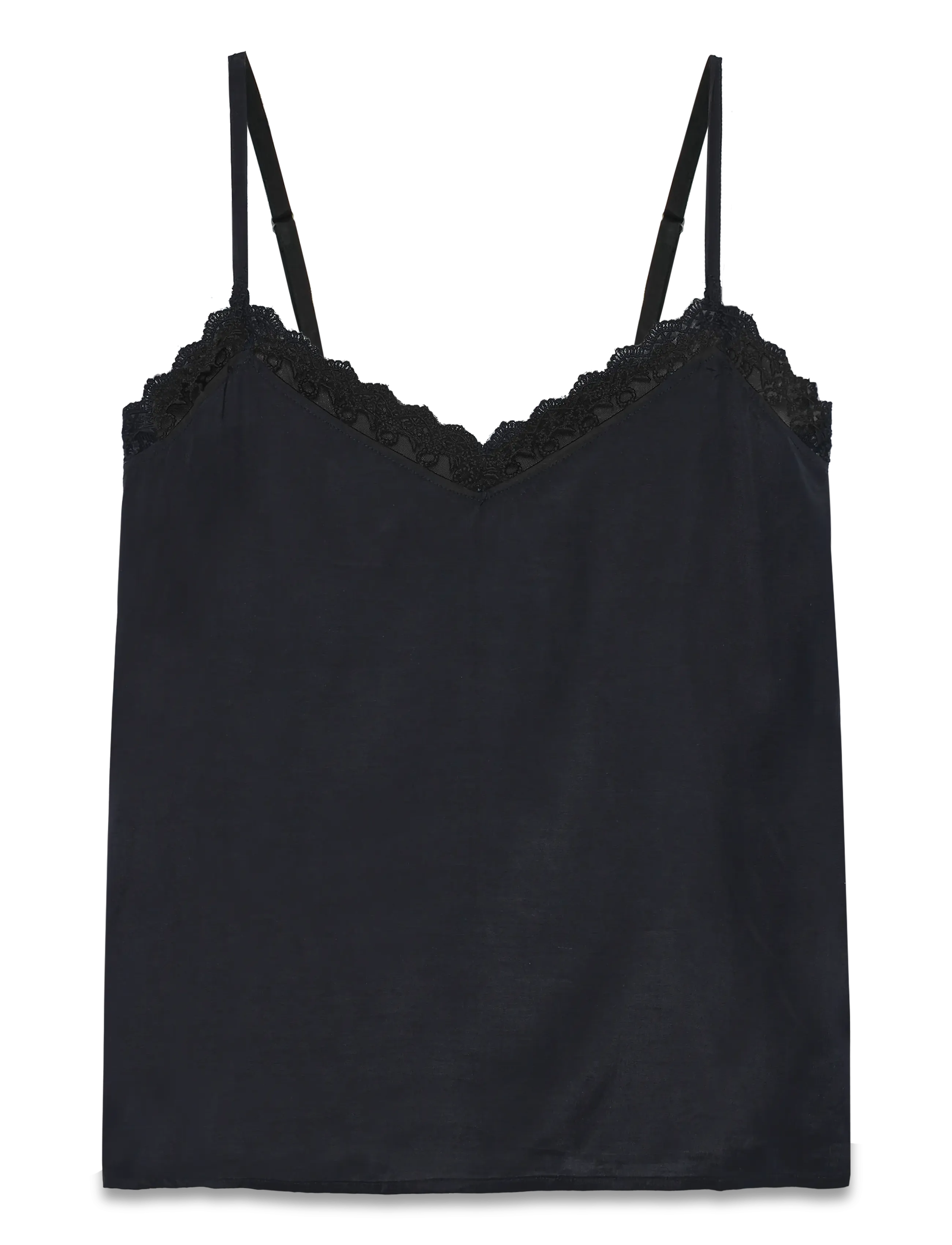 Lollys Laundry Vianell Top Sl, Kvinder, Blonde Top, Sort, Str: XXL