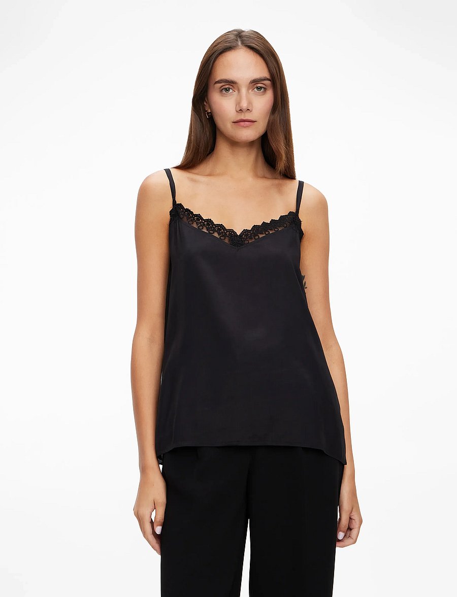 Lollys Laundry - VianeLL Top SL - Ärmellose tops - black - 0