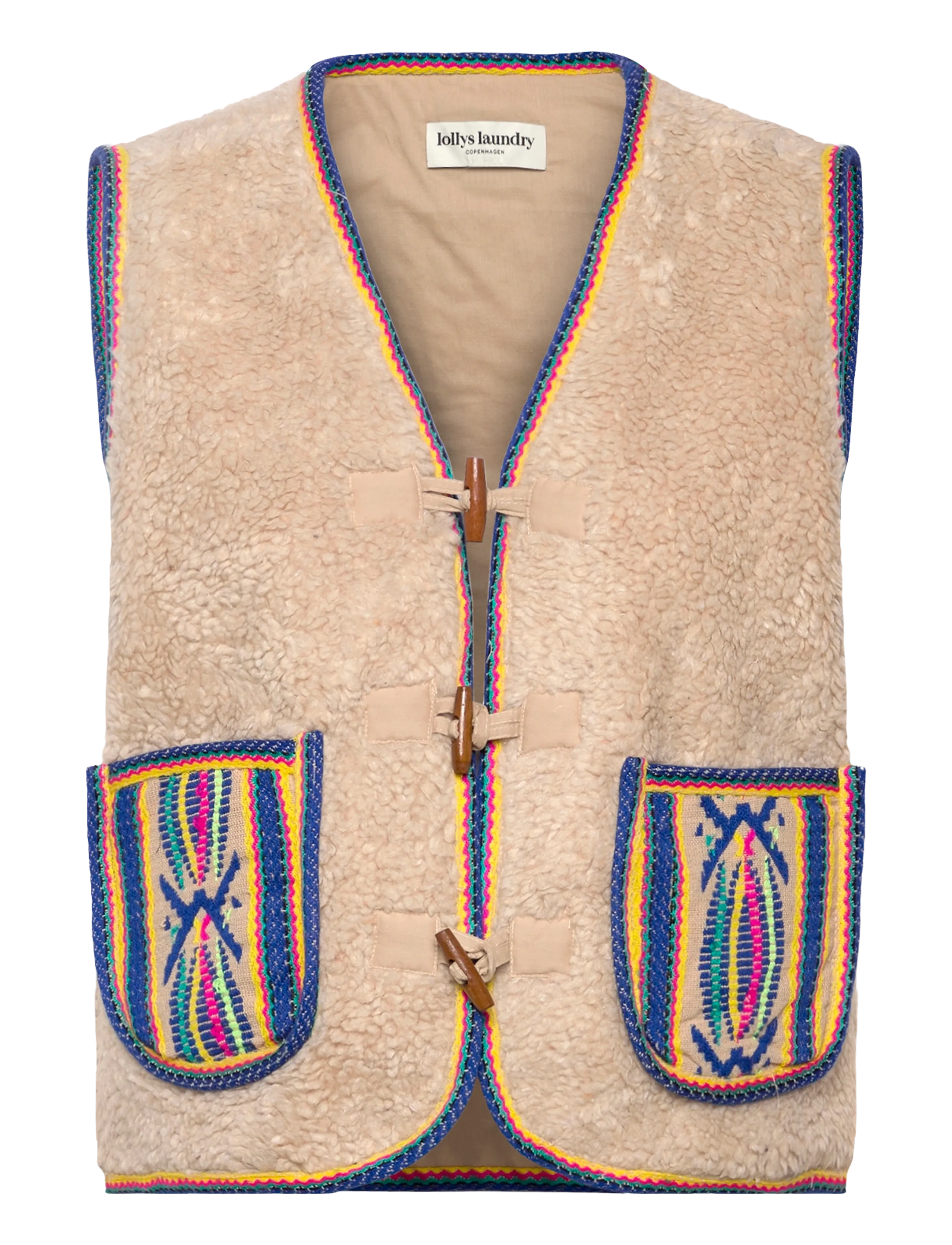 LOLLYS LAUNDRY Hugoll Vest Sl Beige - XL - Damen